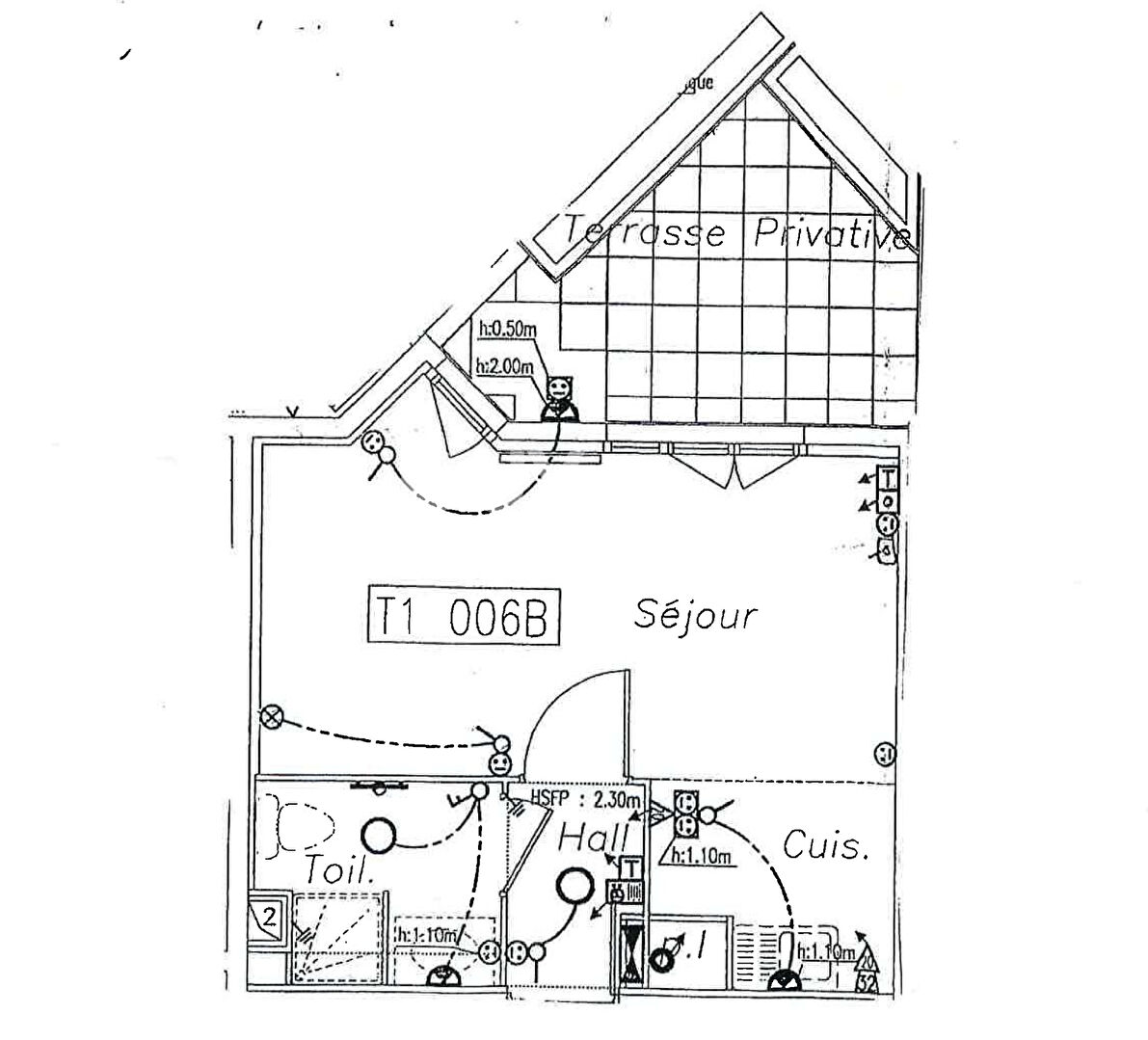 Studio avec terrasse Jean-Macé