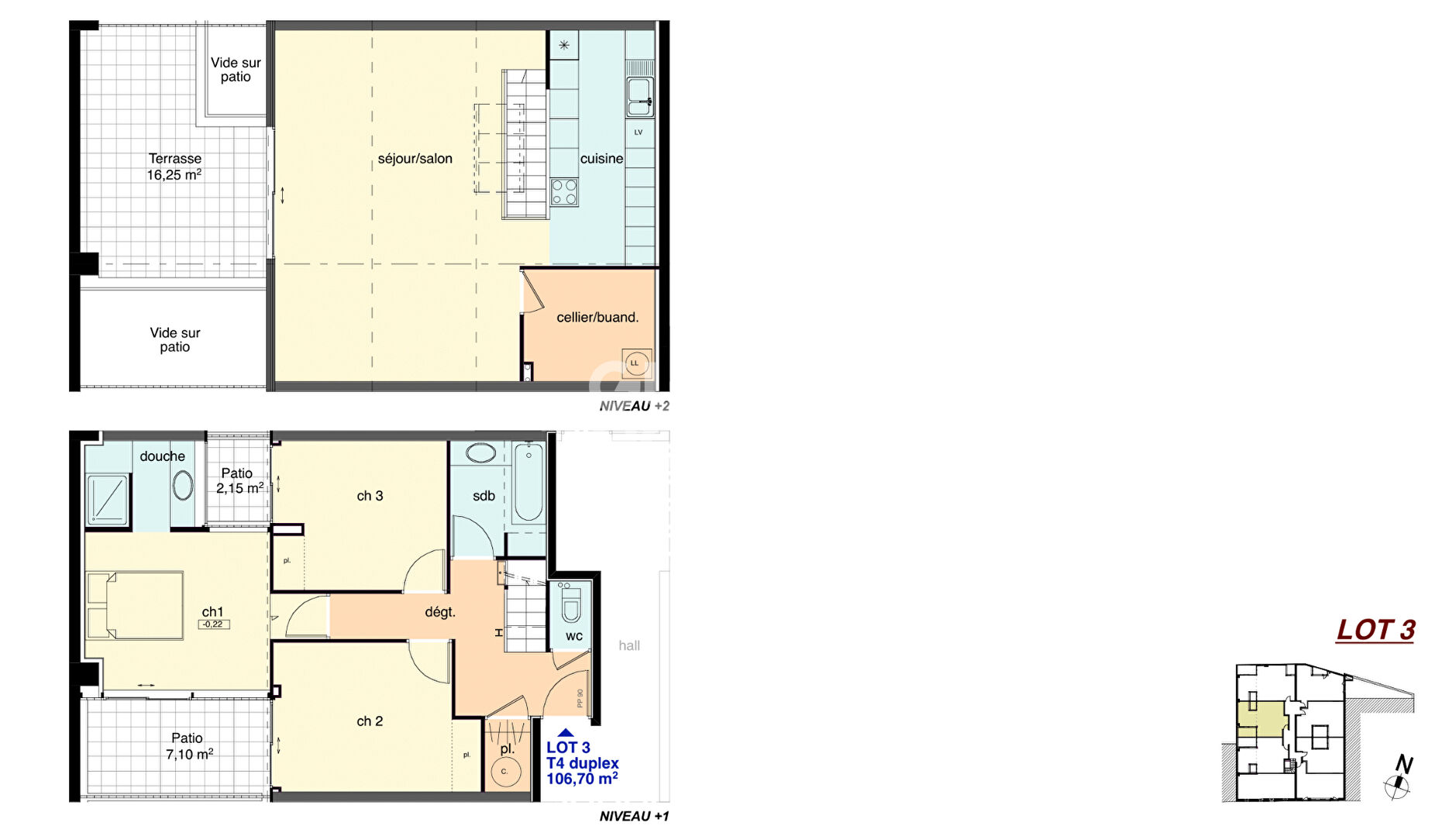 Loft duplex avec terrasse - Quartier Blandan