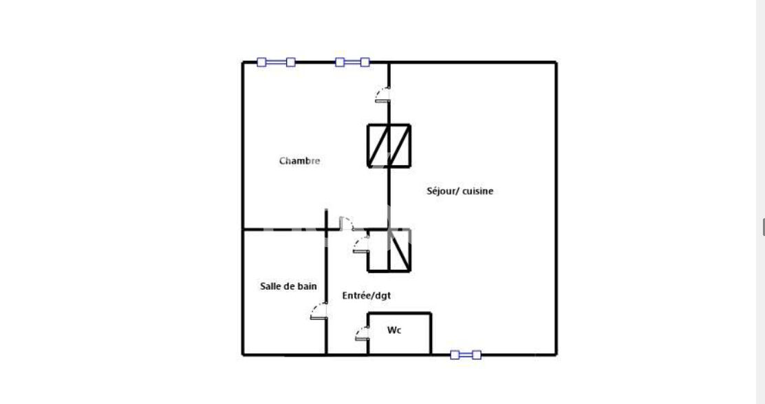 Charmant T2 en dernier étage secteur Saxe Gambetta