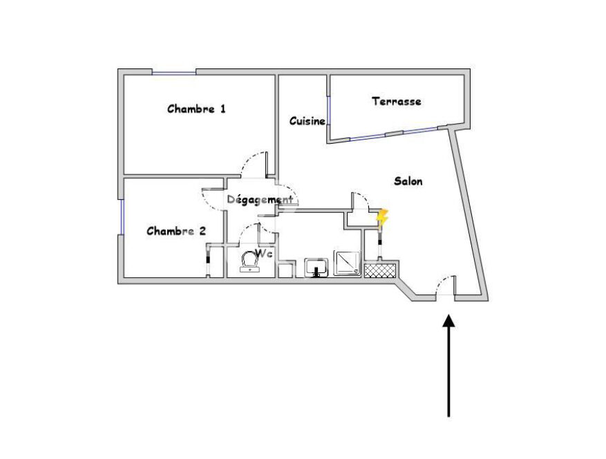 Appartement T3 avec balcon - Quartier des Girondins