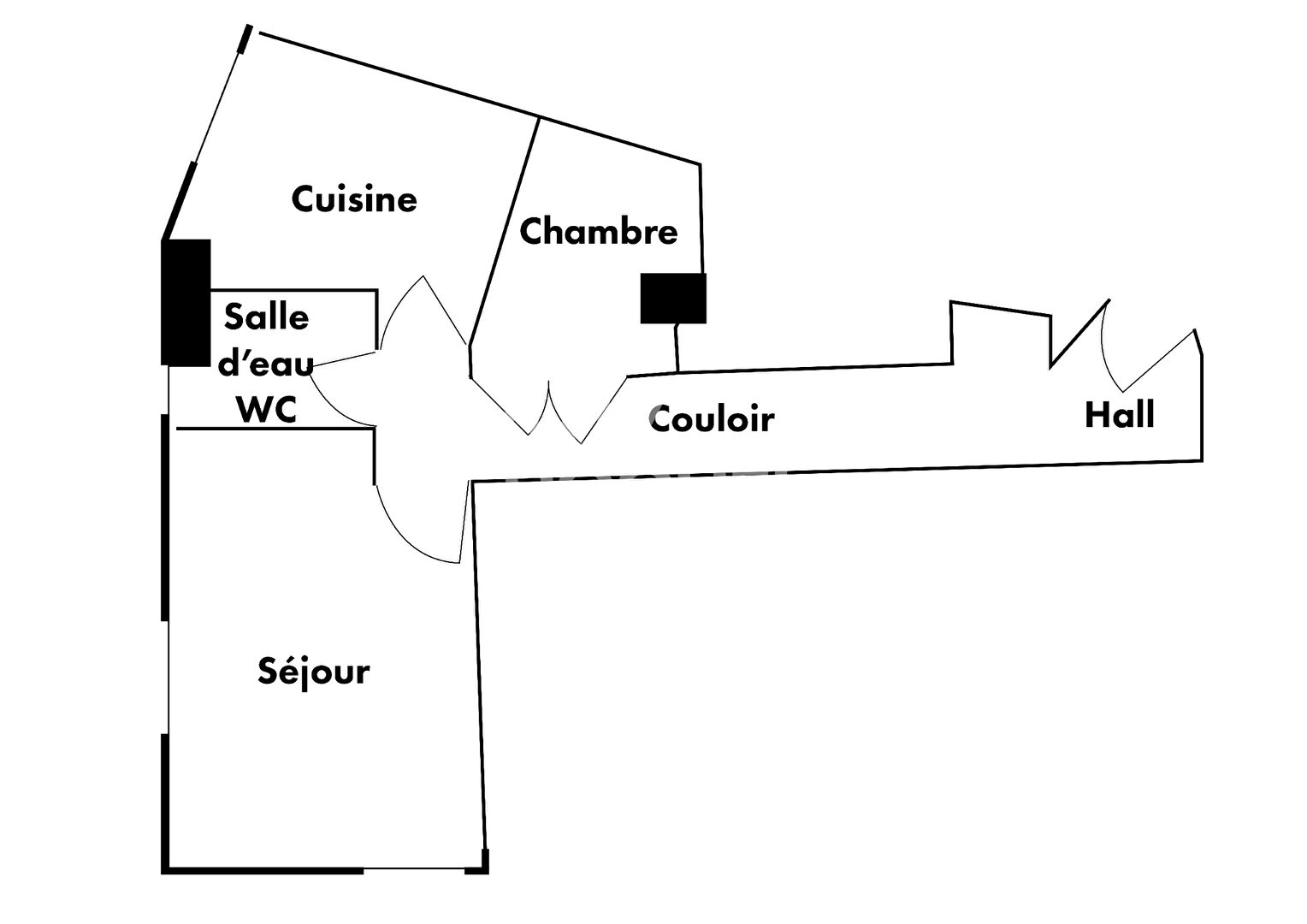 T1 avec cachet de l'ancien - Secteur Saxe Gambetta