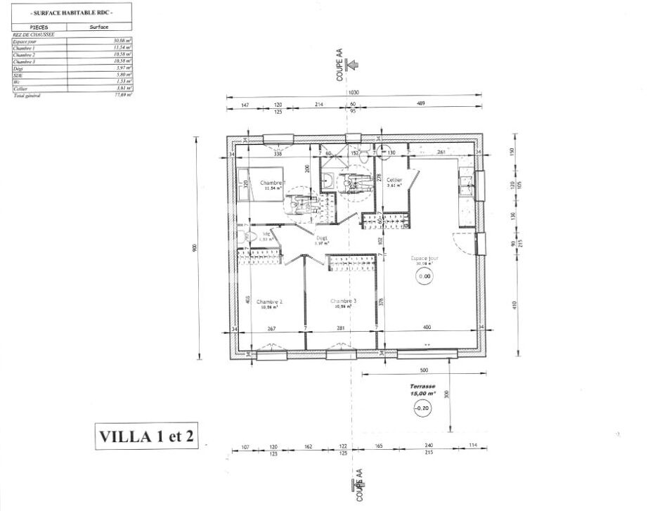 À VENDRE - Maison neuve de plain-pied - 3 chambres - Normes RE 2020 - Jaujac