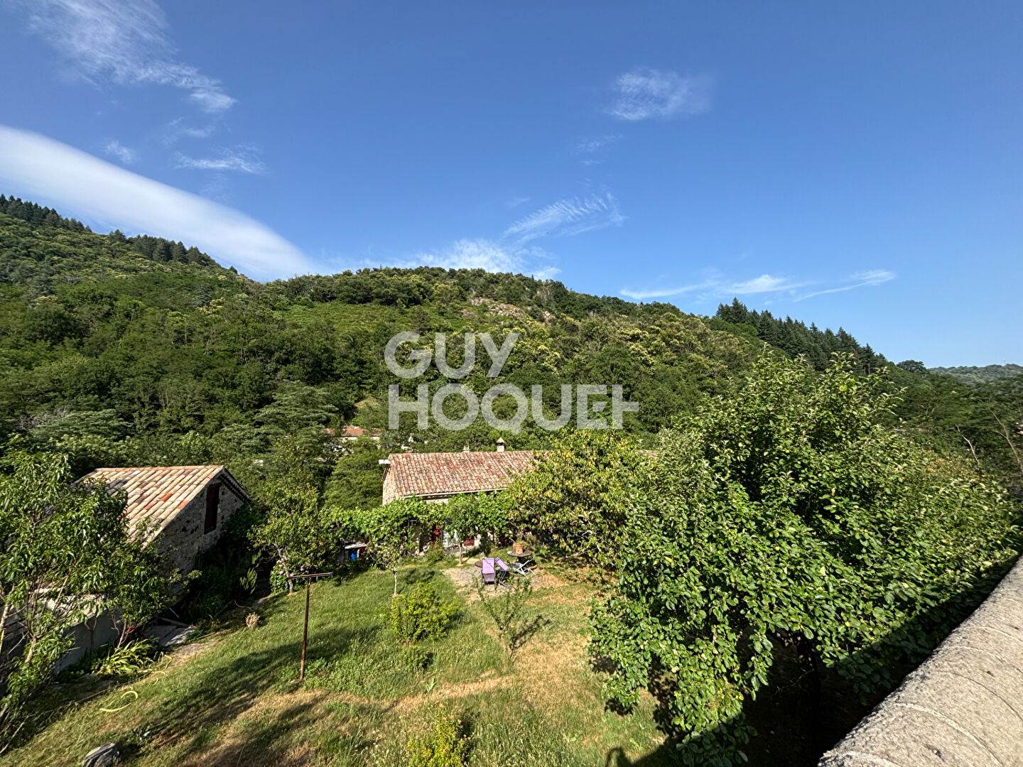 Terrain 846 m² Antraigues viabilisé en partie