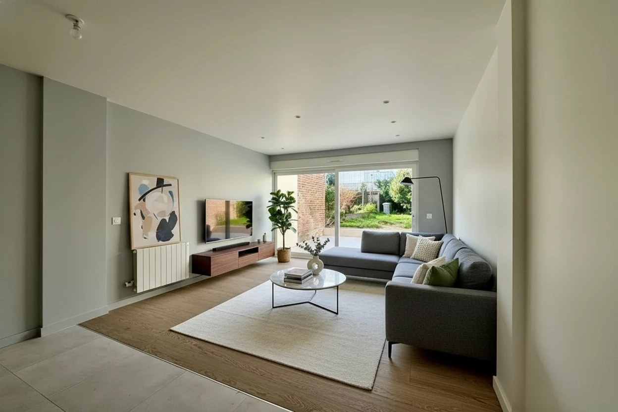 Maison 110m² Villeneuve D Ascq 3 chambres en suite, jardin, garage