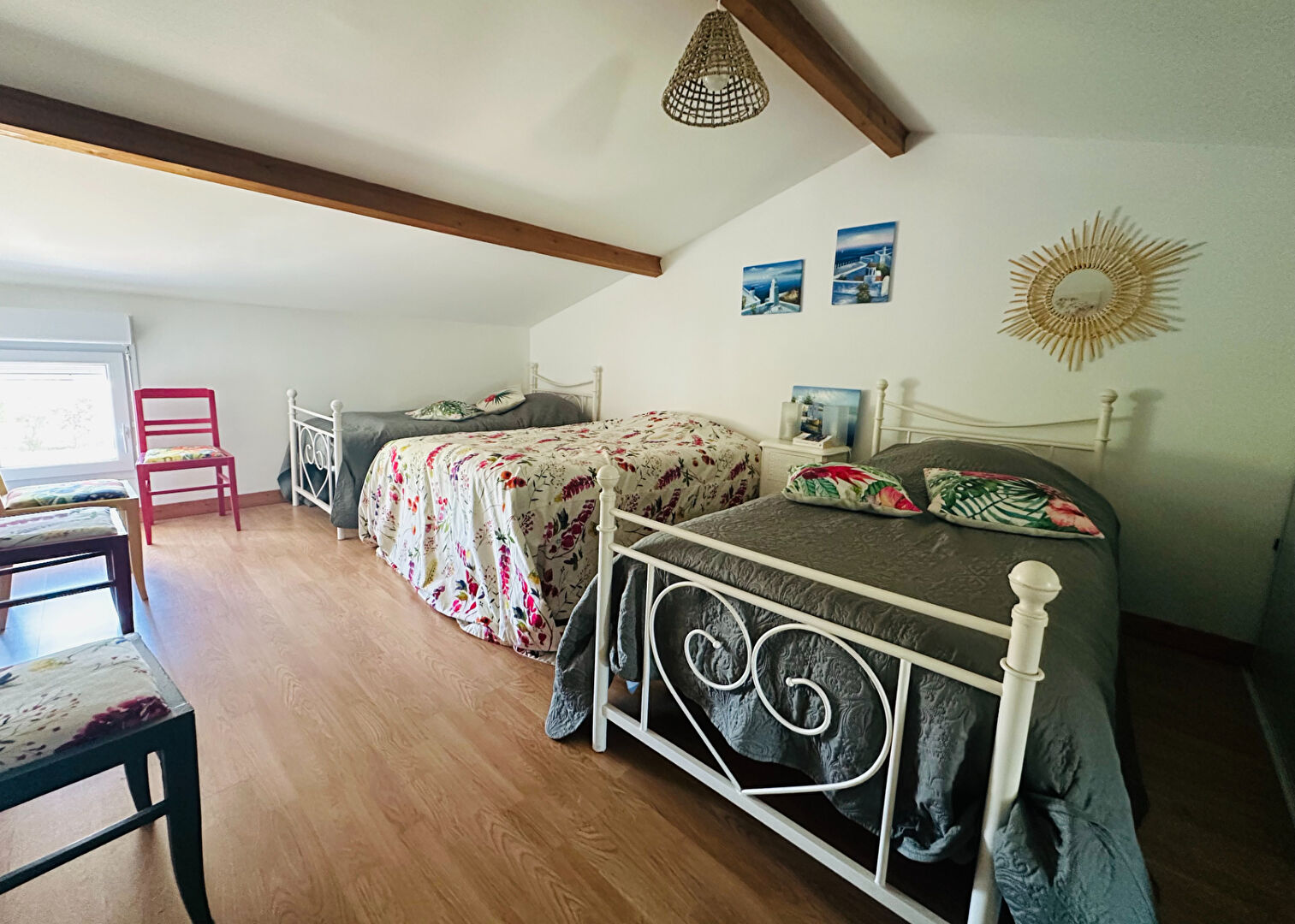 Maison avec piscine, 4 chambres + 1 bureau, Thénac