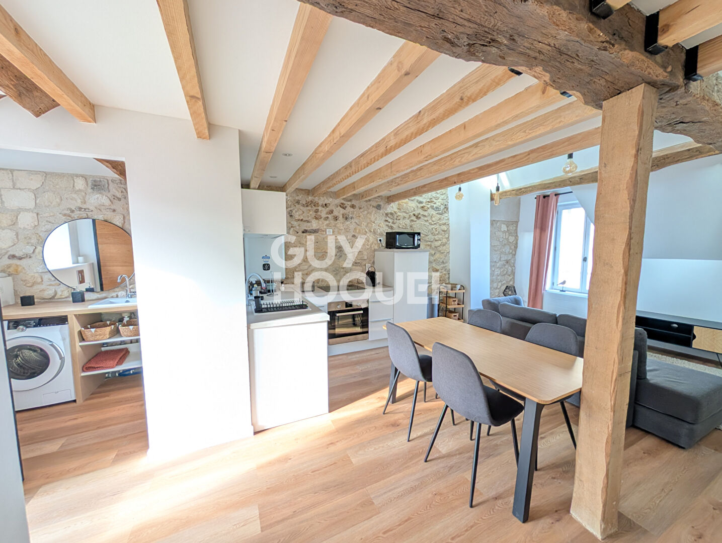 STUDIO MEUBLE avec  mezzanine 31.3 m2