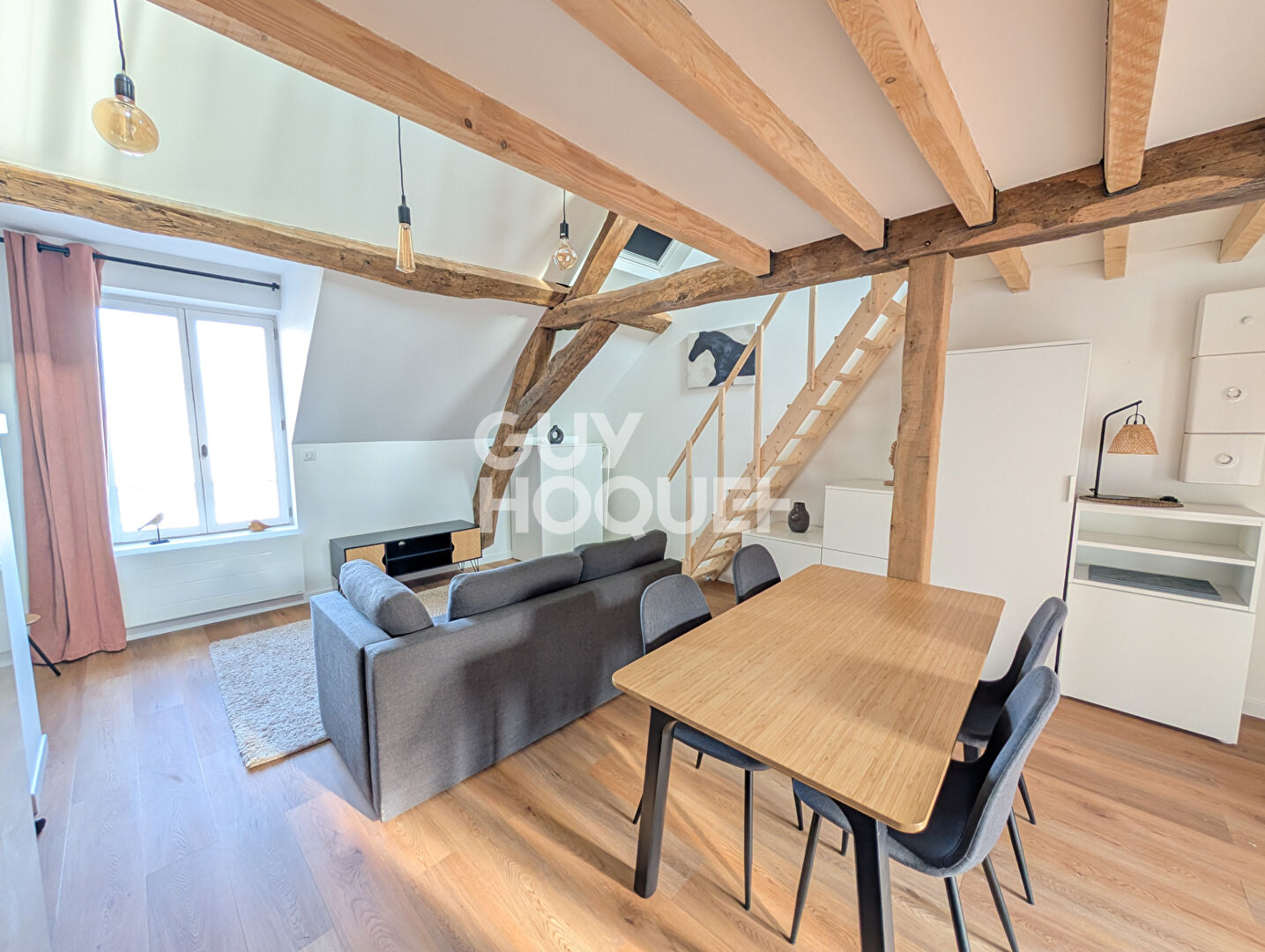 STUDIO MEUBLE avec  mezzanine 31.3 m2