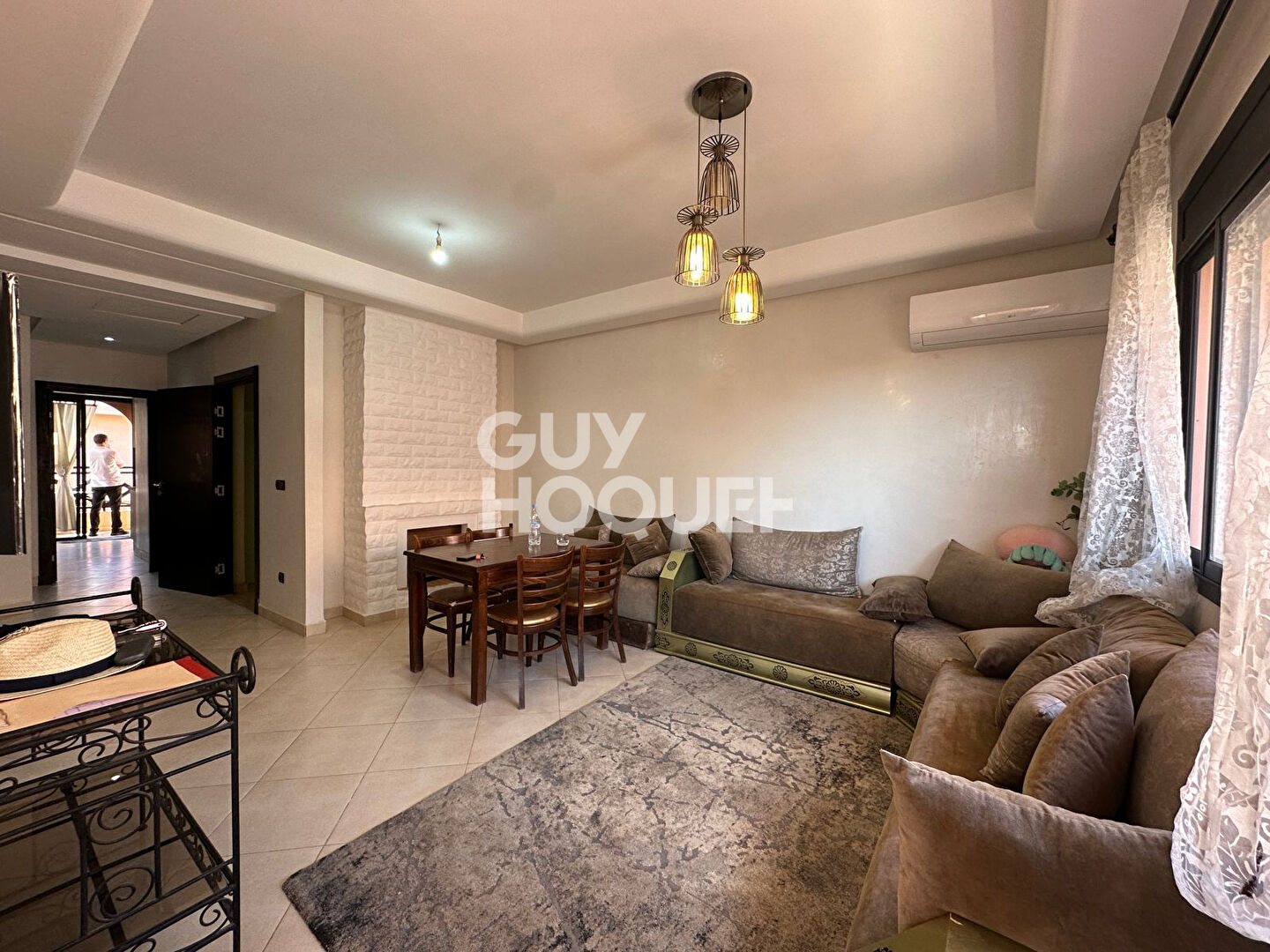 Marrakech : appartement de 3 pièces avec piscine (70 m²) en location
