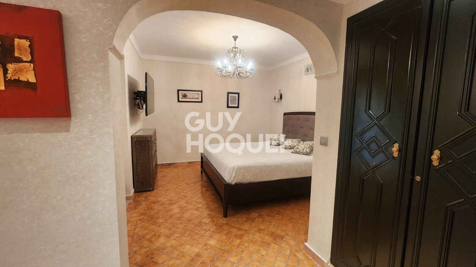 A louer  Duplex meublé 362 m² avec jardin T4 Palmeraie.