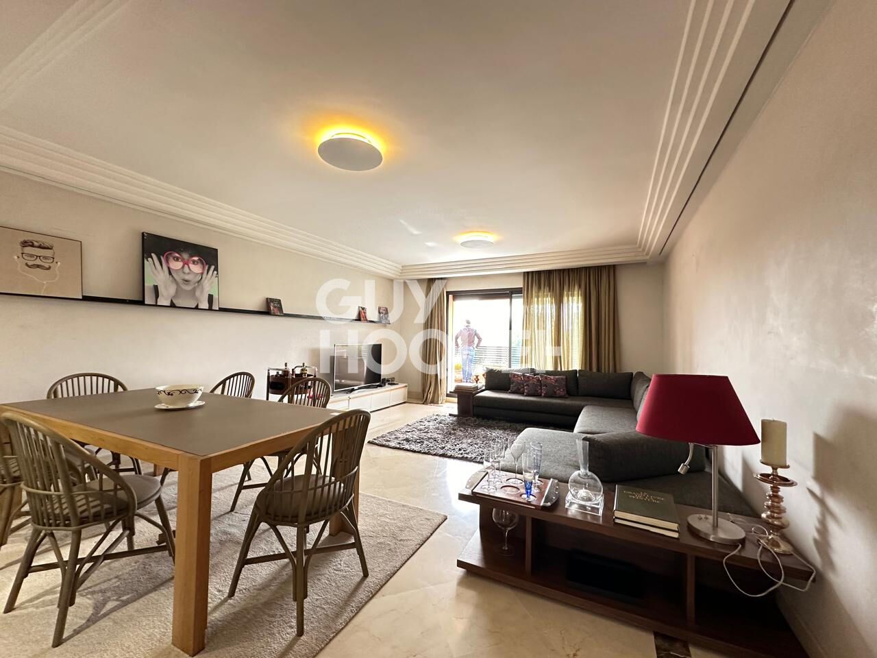 A LOUER: Appartement Marrakech 3 pièce(s) 125 m2 avec terrasse.