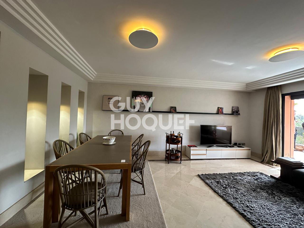 A LOUER: Appartement Marrakech 3 pièce(s) 125 m2 avec terrasse.