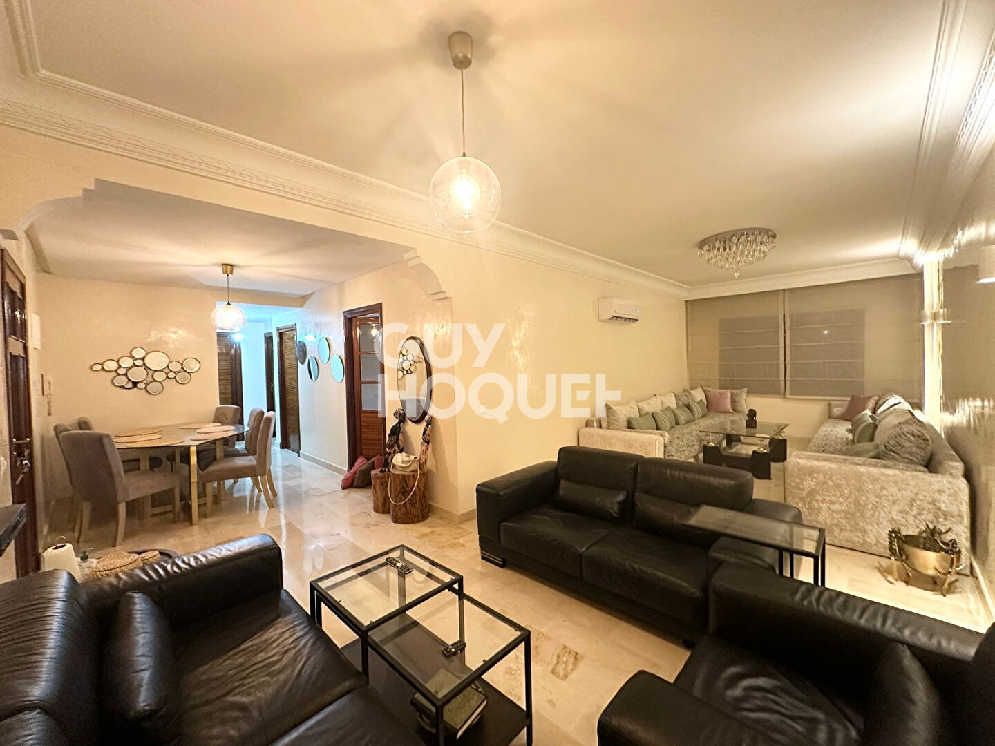 A LOUER  : appartement meublé de 3 pièces (100 m²) à gueliz semlalia.