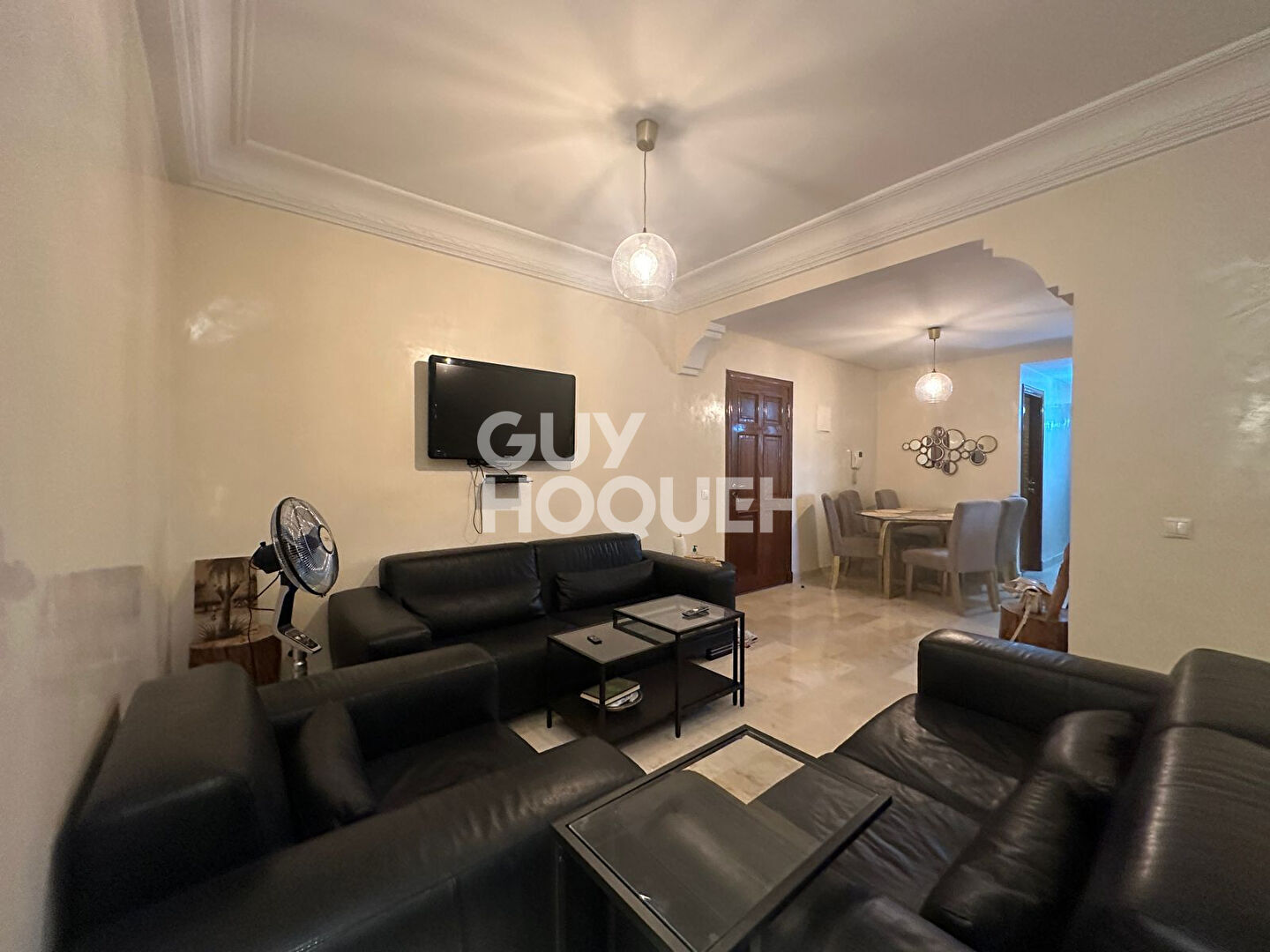 A LOUER  : appartement meublé de 3 pièces (100 m²) à gueliz semlalia.