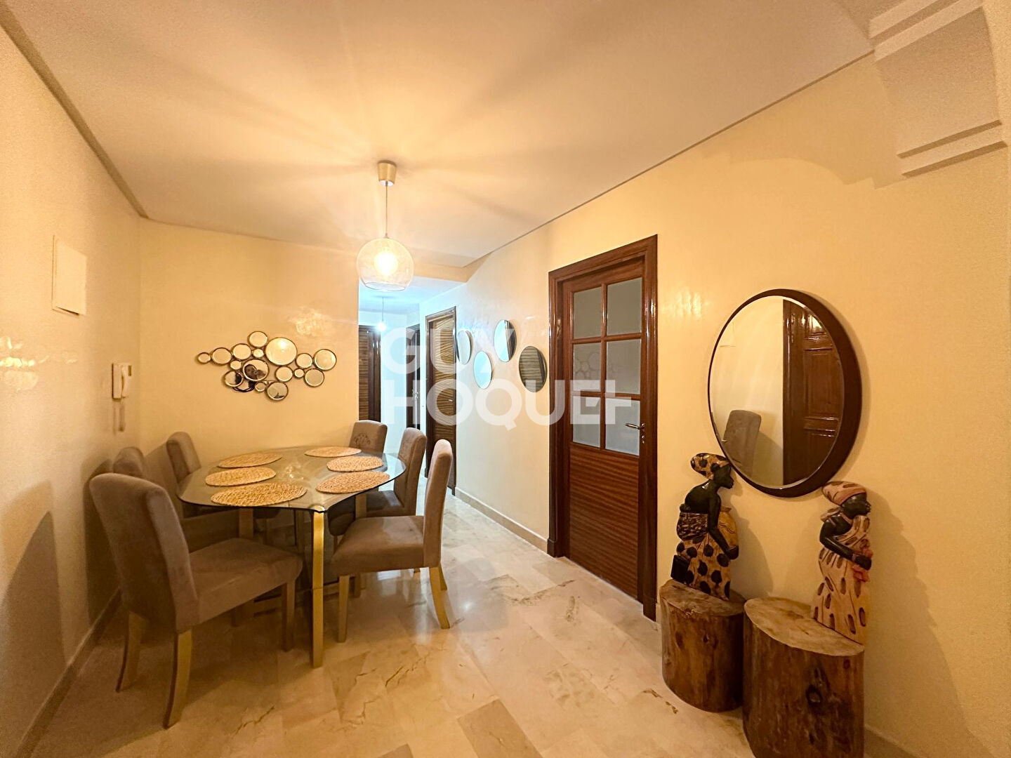 A LOUER  : appartement meublé de 3 pièces (100 m²) à gueliz semlalia.