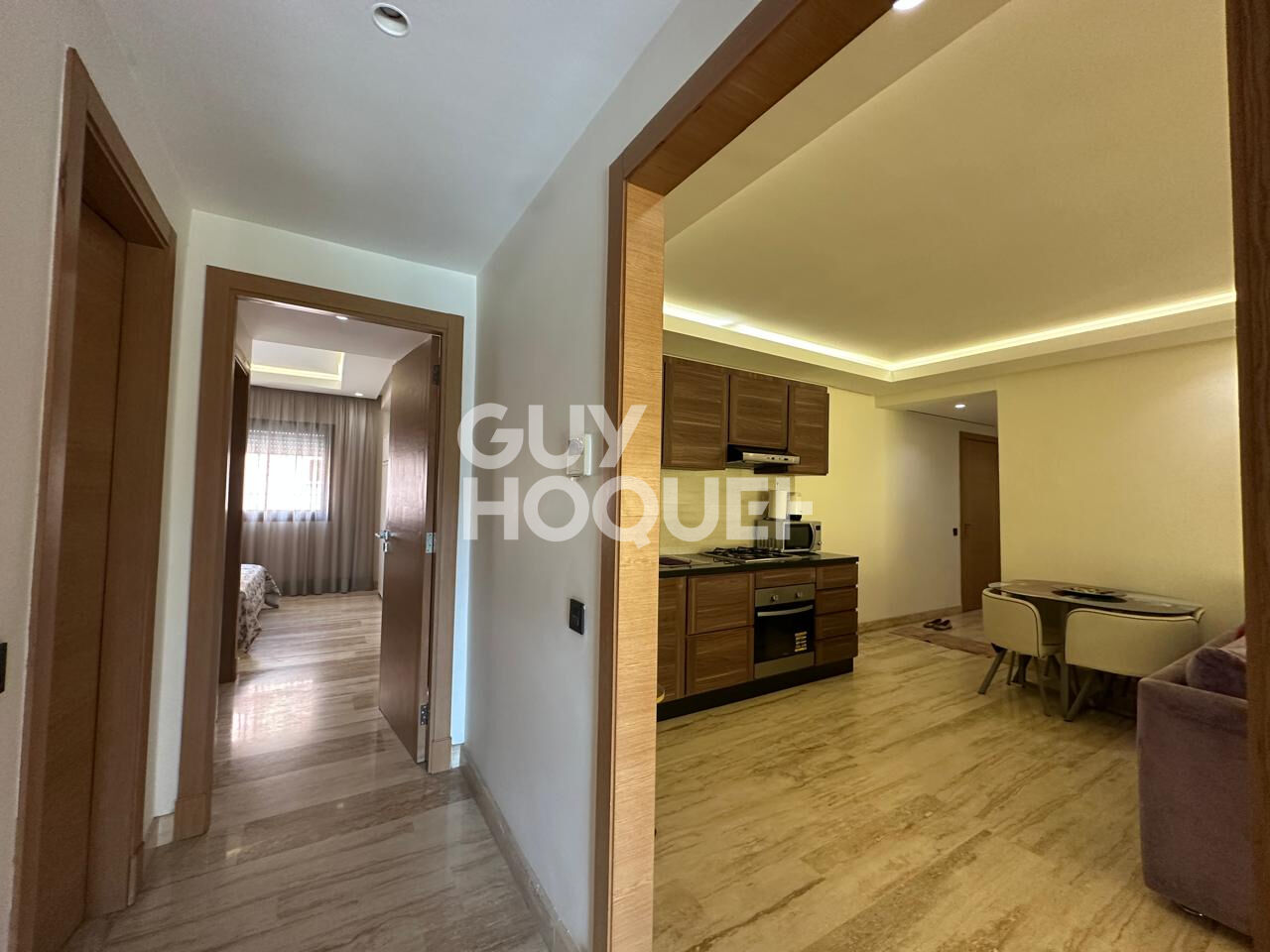 À louer ? Bel appartement moderne 2 chambres à l'Hivernage ? Résidence haut standing sécurisée