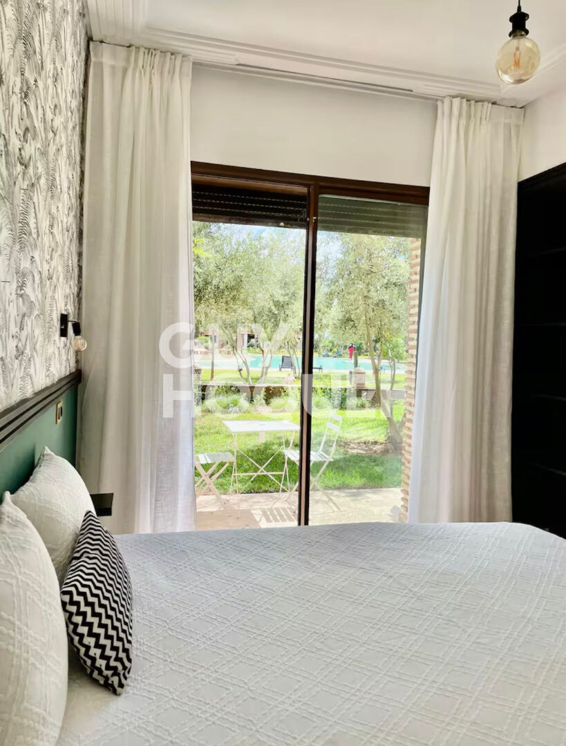 à louer: appartement de 127m² avec piscine à Agdal