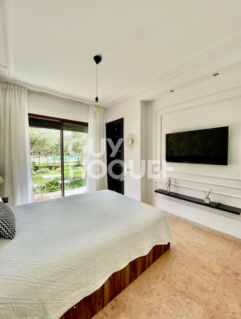 à louer: appartement de 127m² avec piscine à Agdal