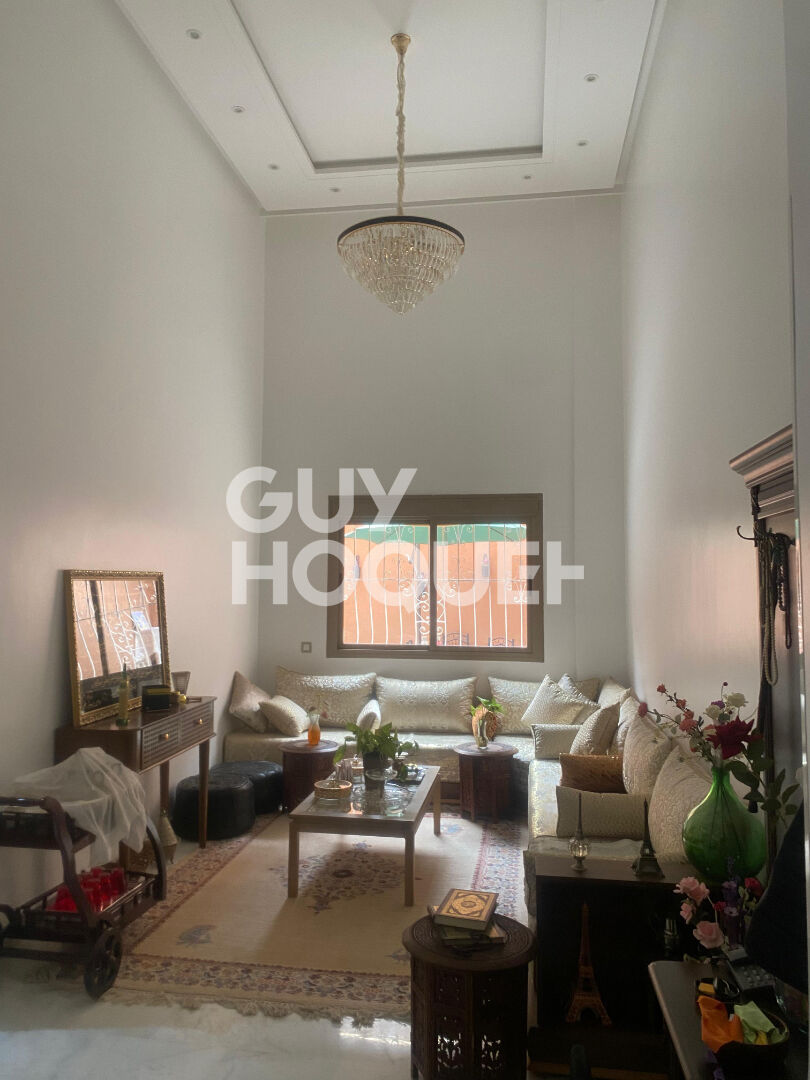 À vendre  Bel appartement de 4 pièces à Semlalia en rez-de-chaussée avec grande terrasse