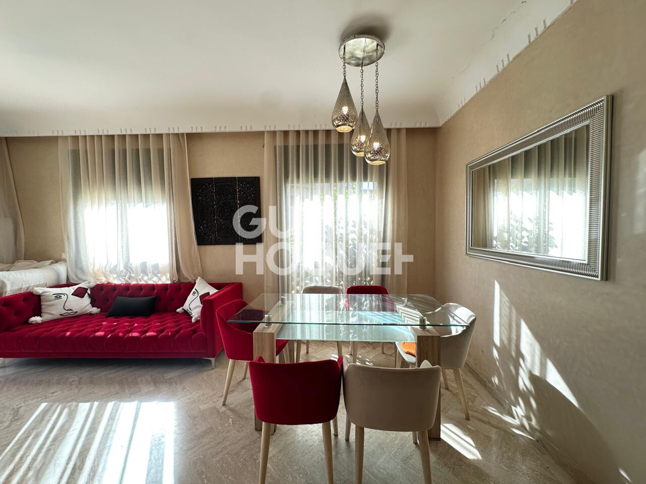 À louer ? Superbe appartement moderne en rez-de-jardin ? Route de Fès