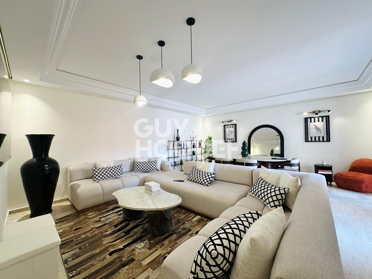 À louer : Superbe appartement 3 pièces neuf à Gueliz, Marrakech