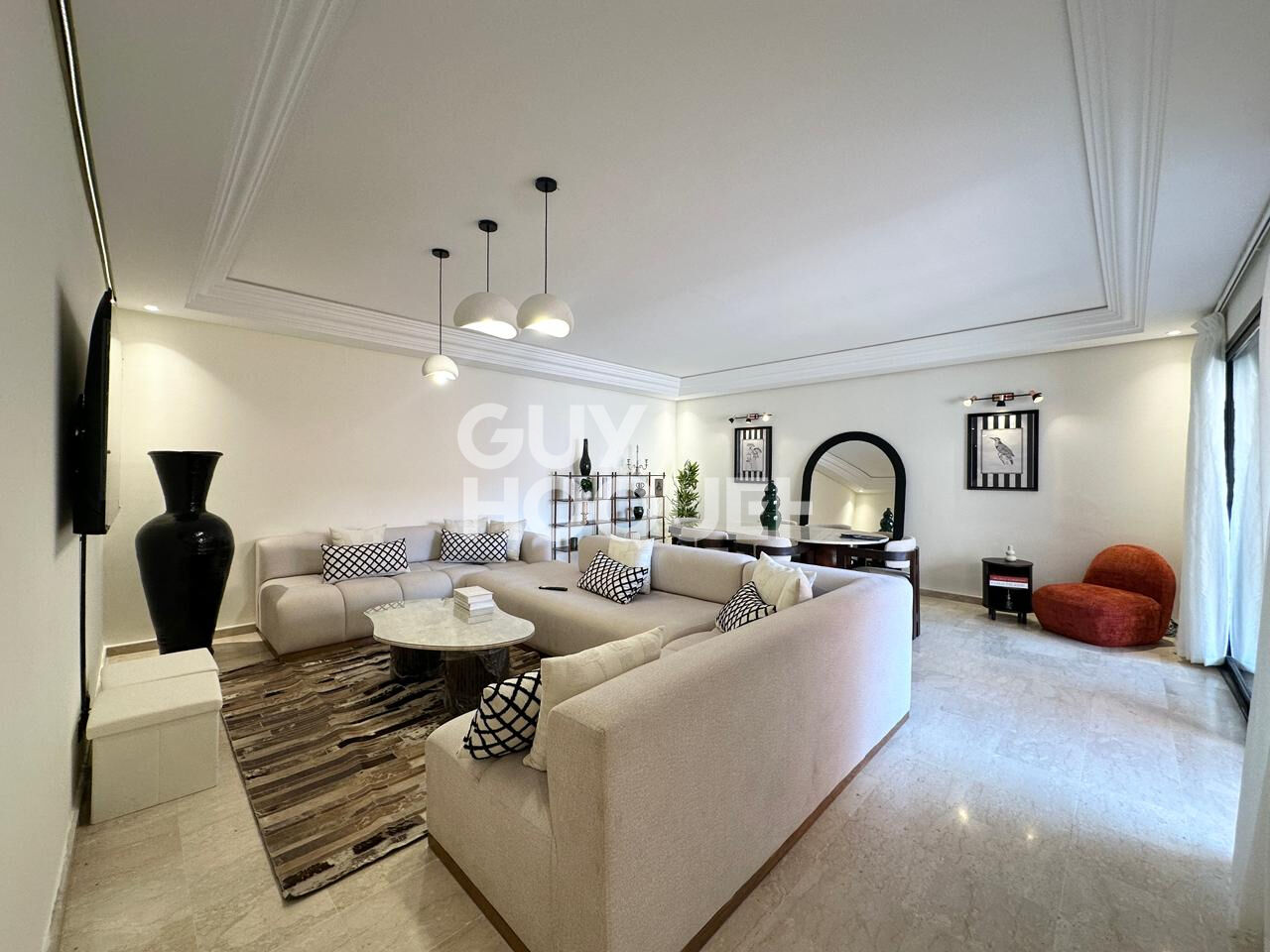 À louer : Superbe appartement 3 pièces neuf à Gueliz, Marrakech