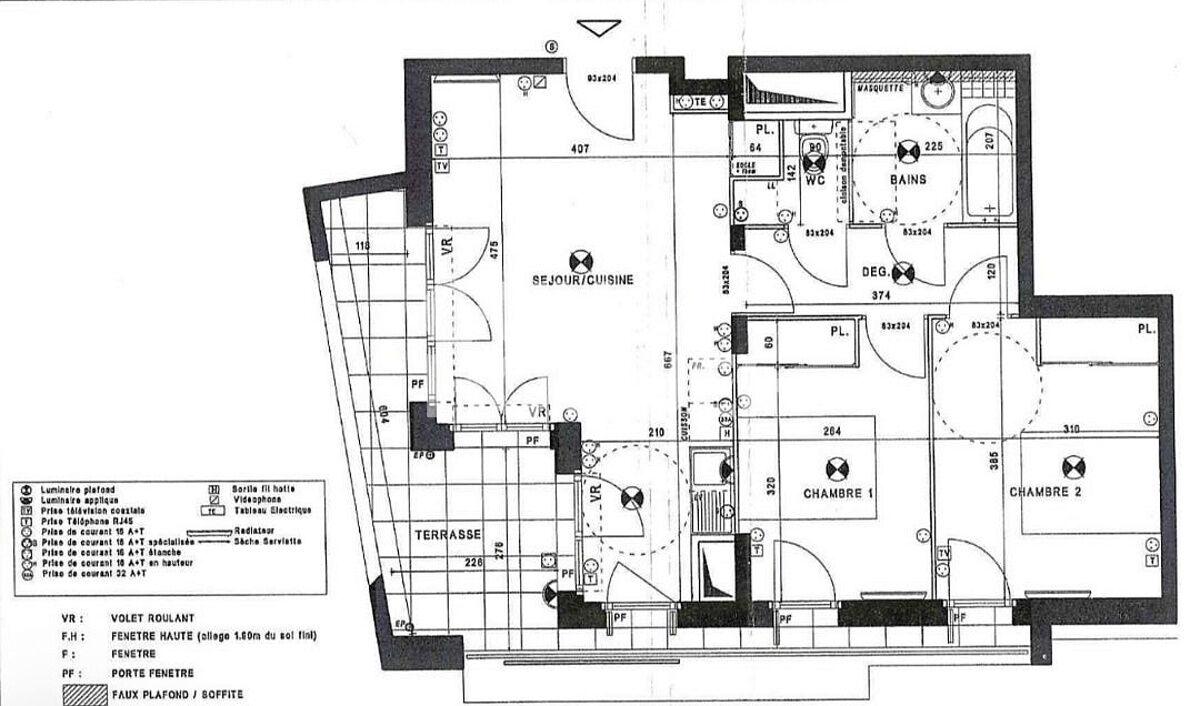 T3, A VENDRE, Boulevard de PARIS 13002,  Résidence Neociel