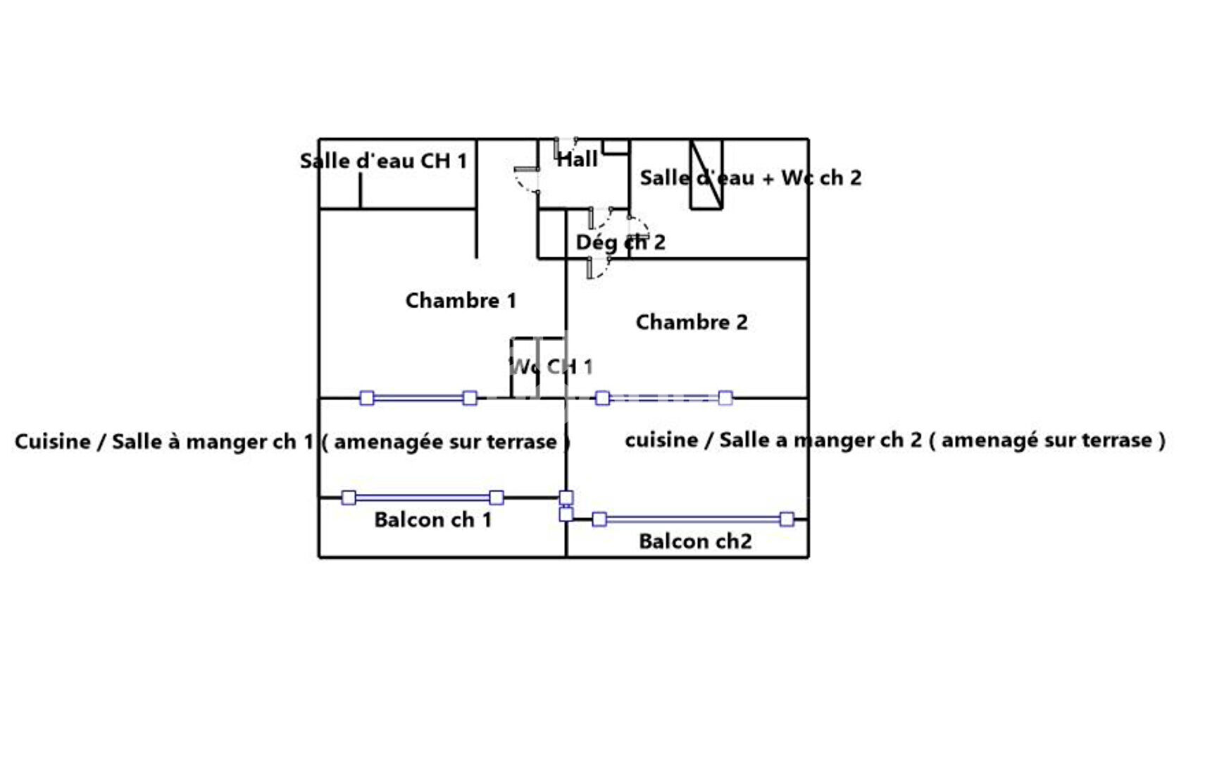Appartement Marseille 3 pièces 60 m² , Vue mer exceptionnelle