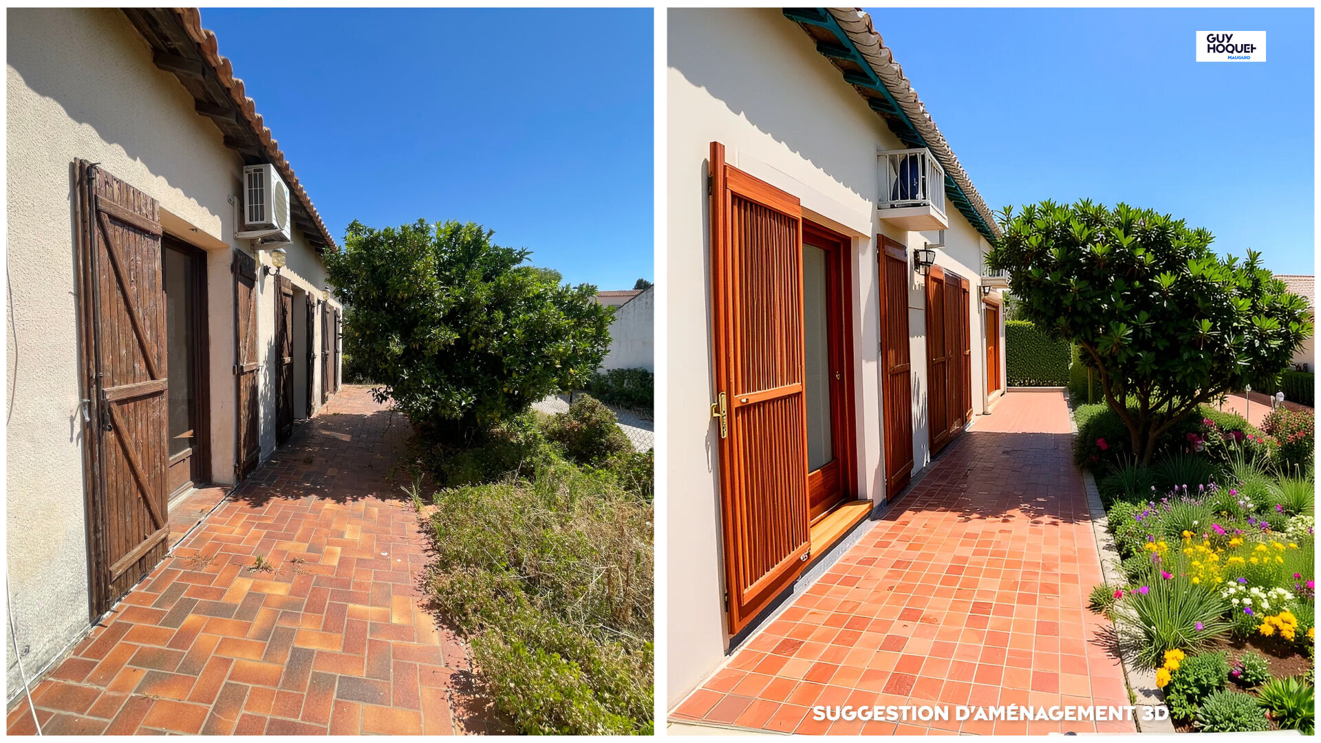 Maison de plain-pied de 102 m2, 4 chambres, Hyper-centre de Candillargues - Terrain 654 m2 avec garage et forage