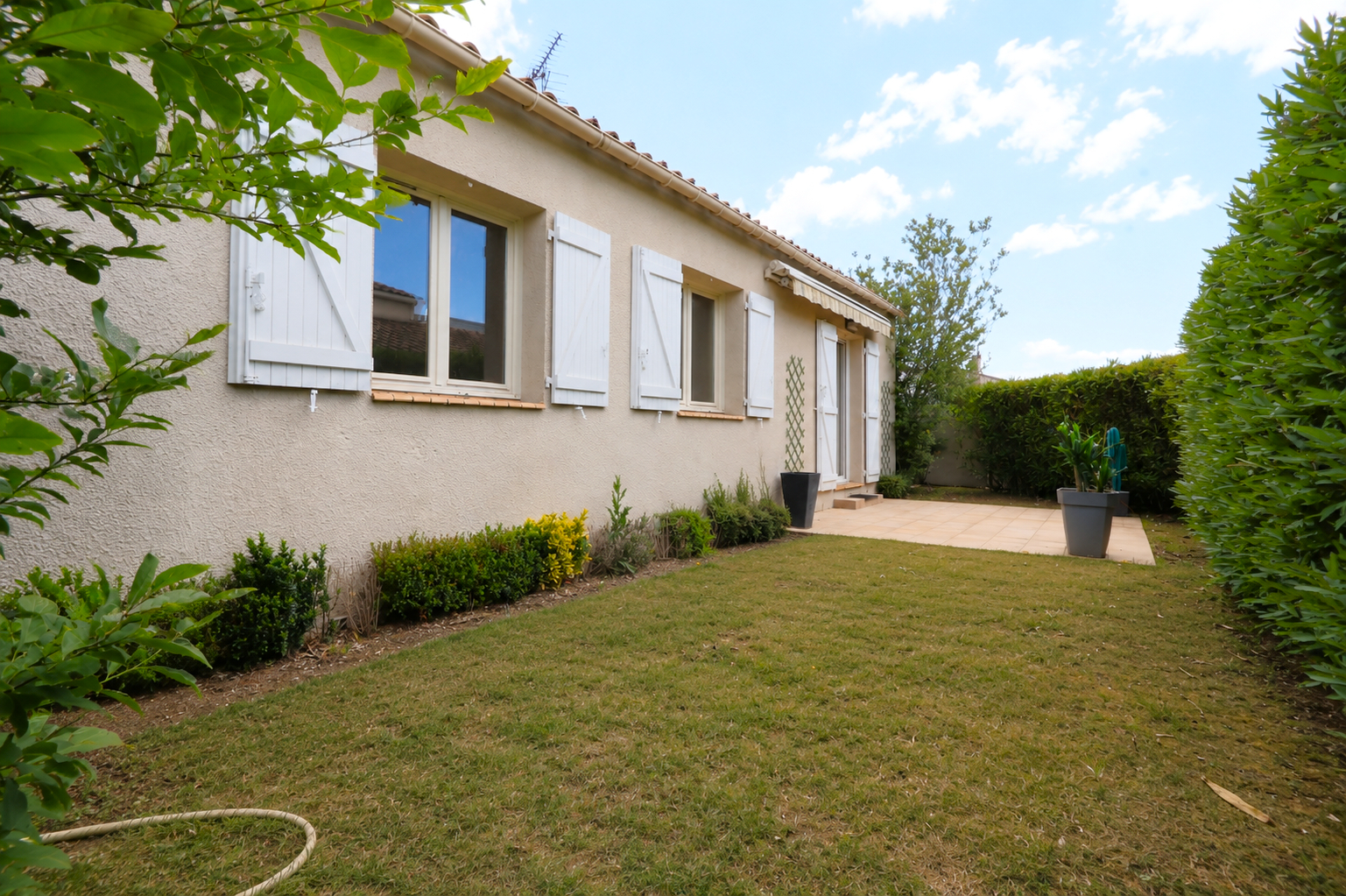 Maison F4  de plain pied à Mauguio avec jardin et garage