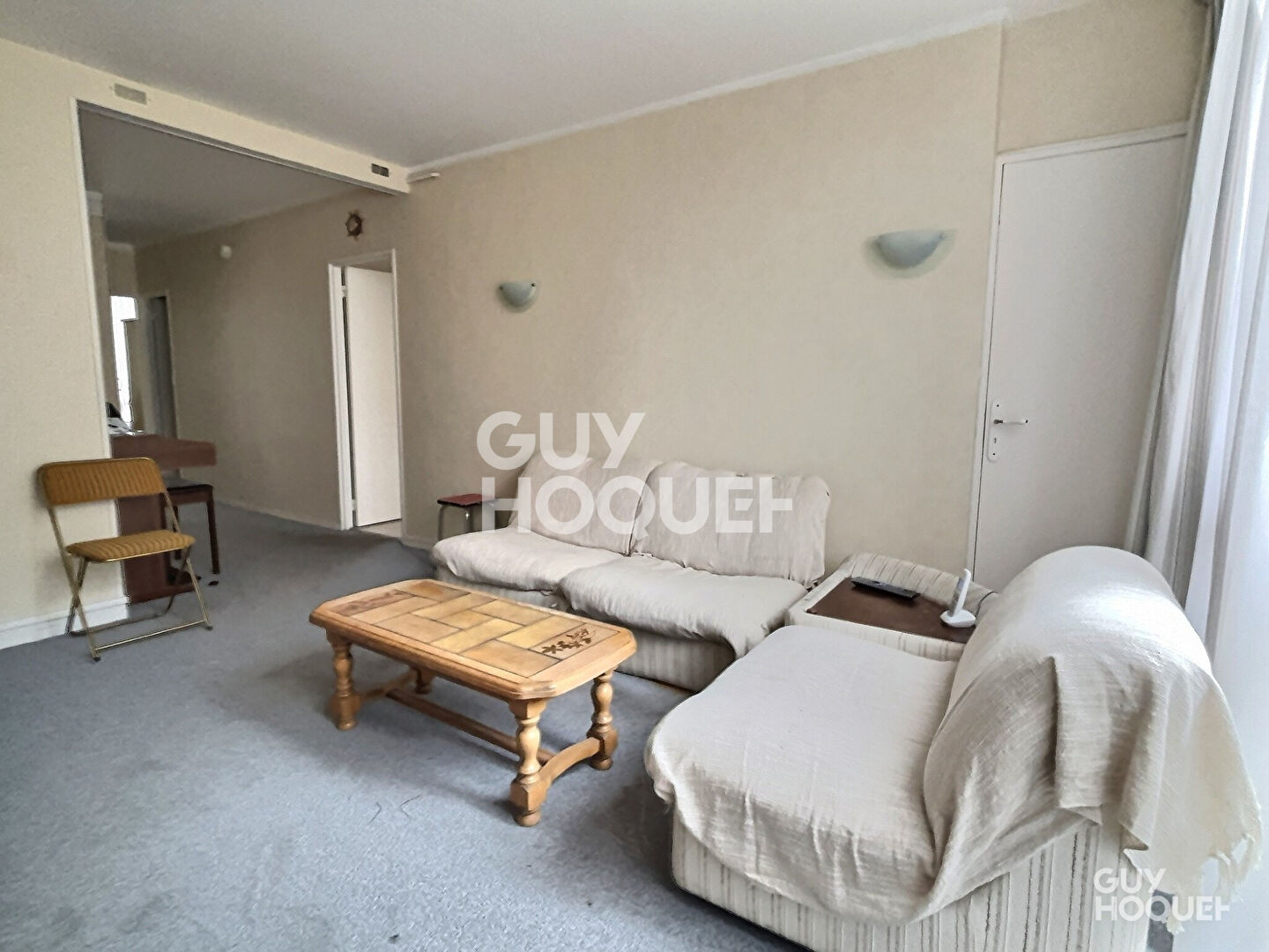 À VENDRE 3 PIÈCES TRAVERSANT DE 56m²
