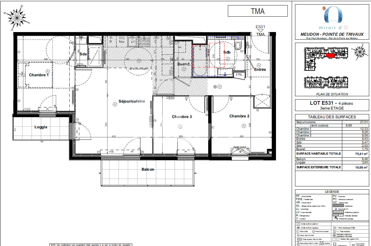 4 PIÈCES HAUT DE GAMME AVEC BALCONS & PARKING