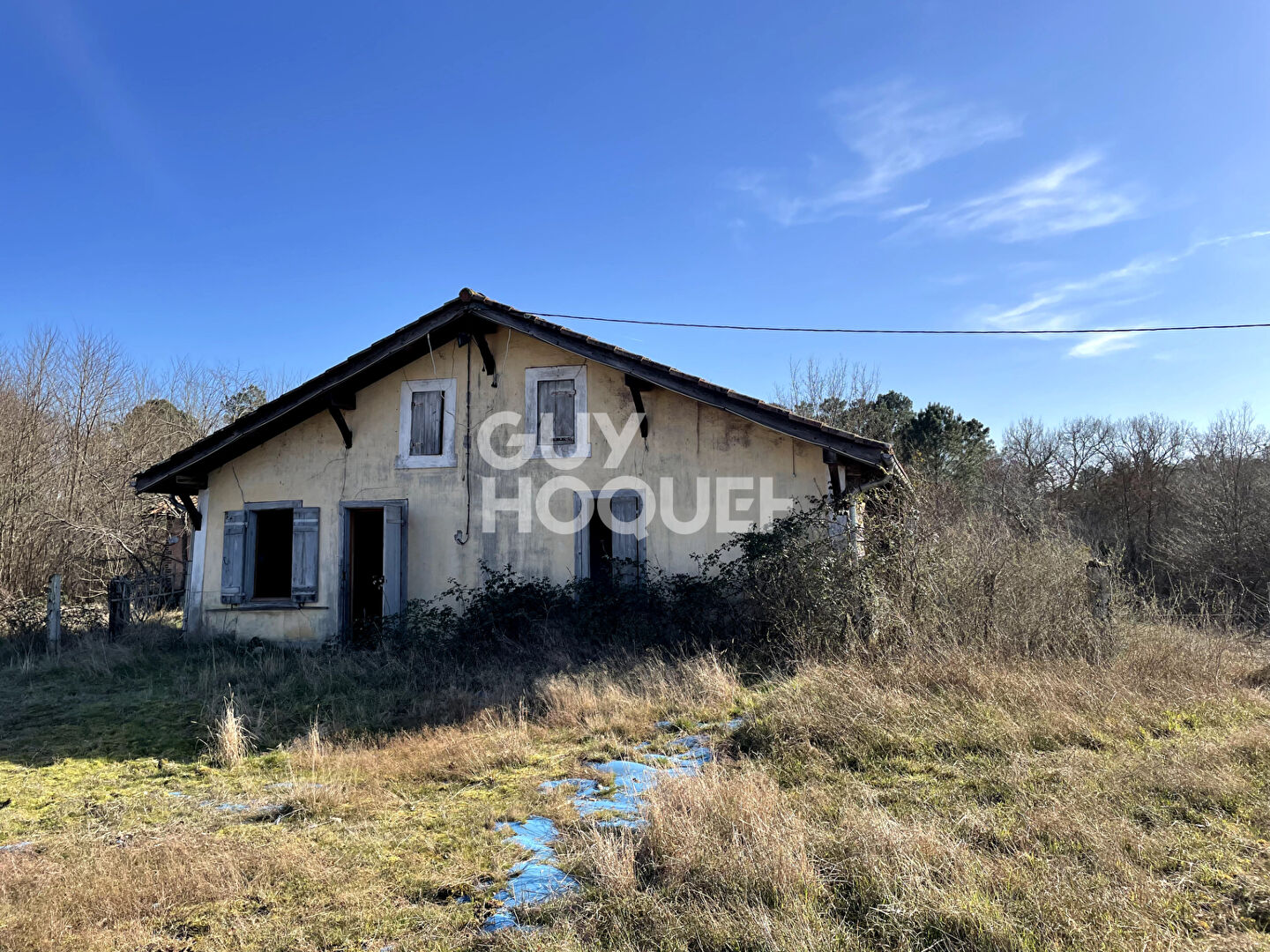 Maison landaise de 130 m² avec grange sur un terrain de 4000 m²