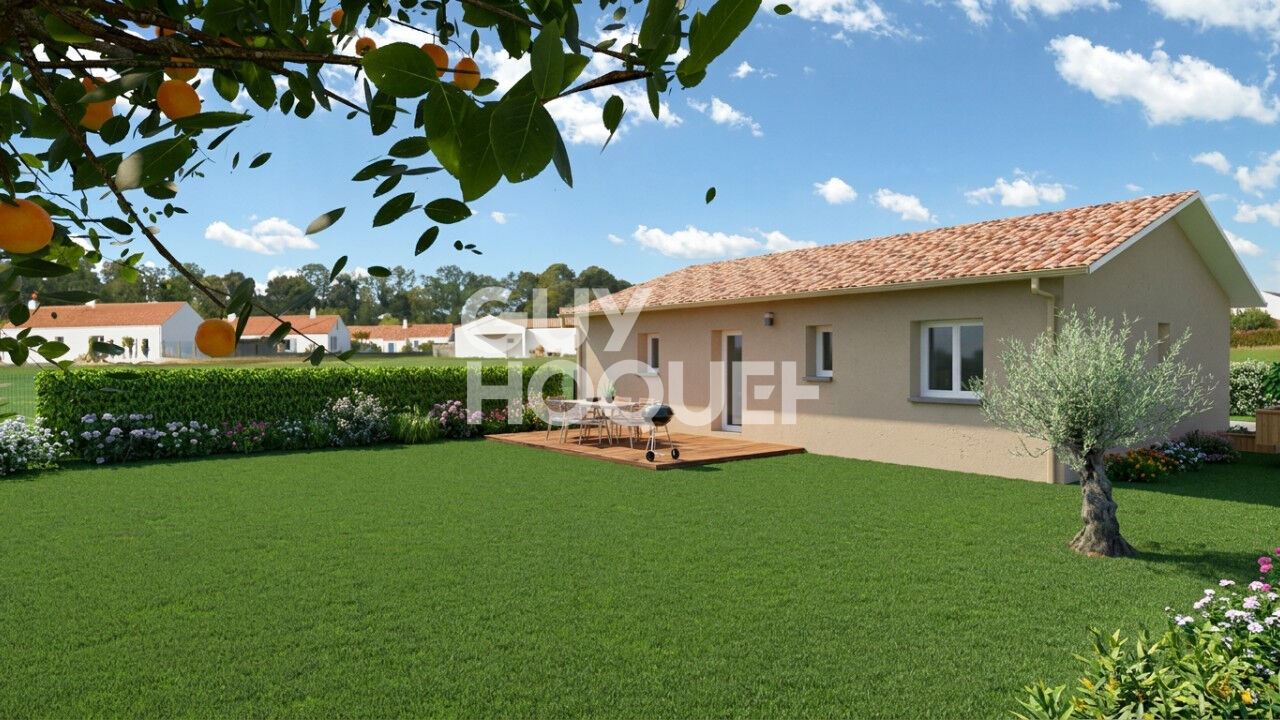 Terrain constructible de 876 m2 à Grenade sur Adour