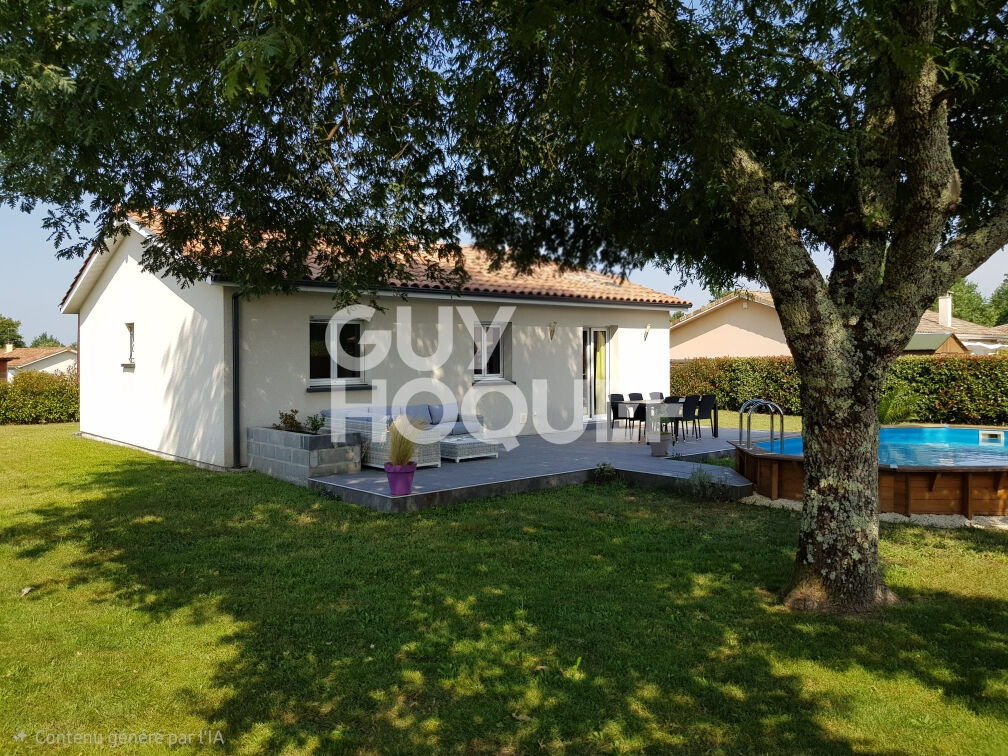 Jolie maison contemporaine de plain-pied avec piscine - Saint-Martin-d'Oney