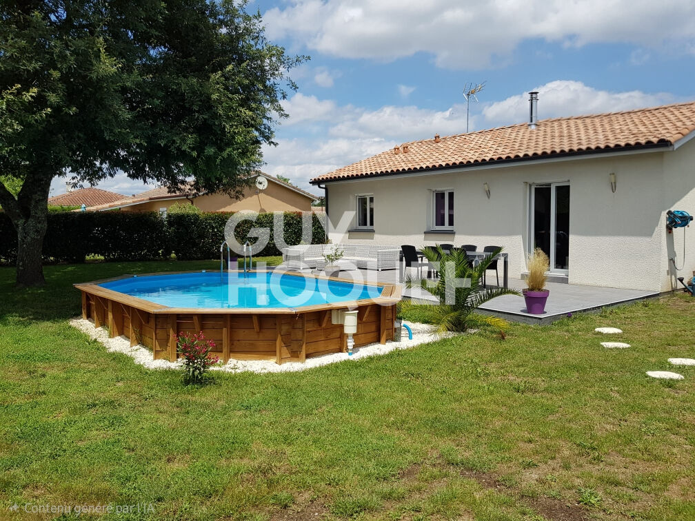 Jolie maison contemporaine de plain-pied avec piscine - Saint-Martin-d'Oney