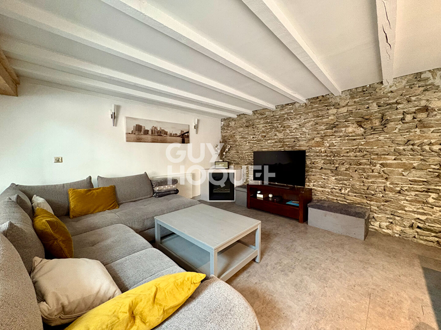Appartement esprit loft T4 avec terrasse et garage double - coeur de ville