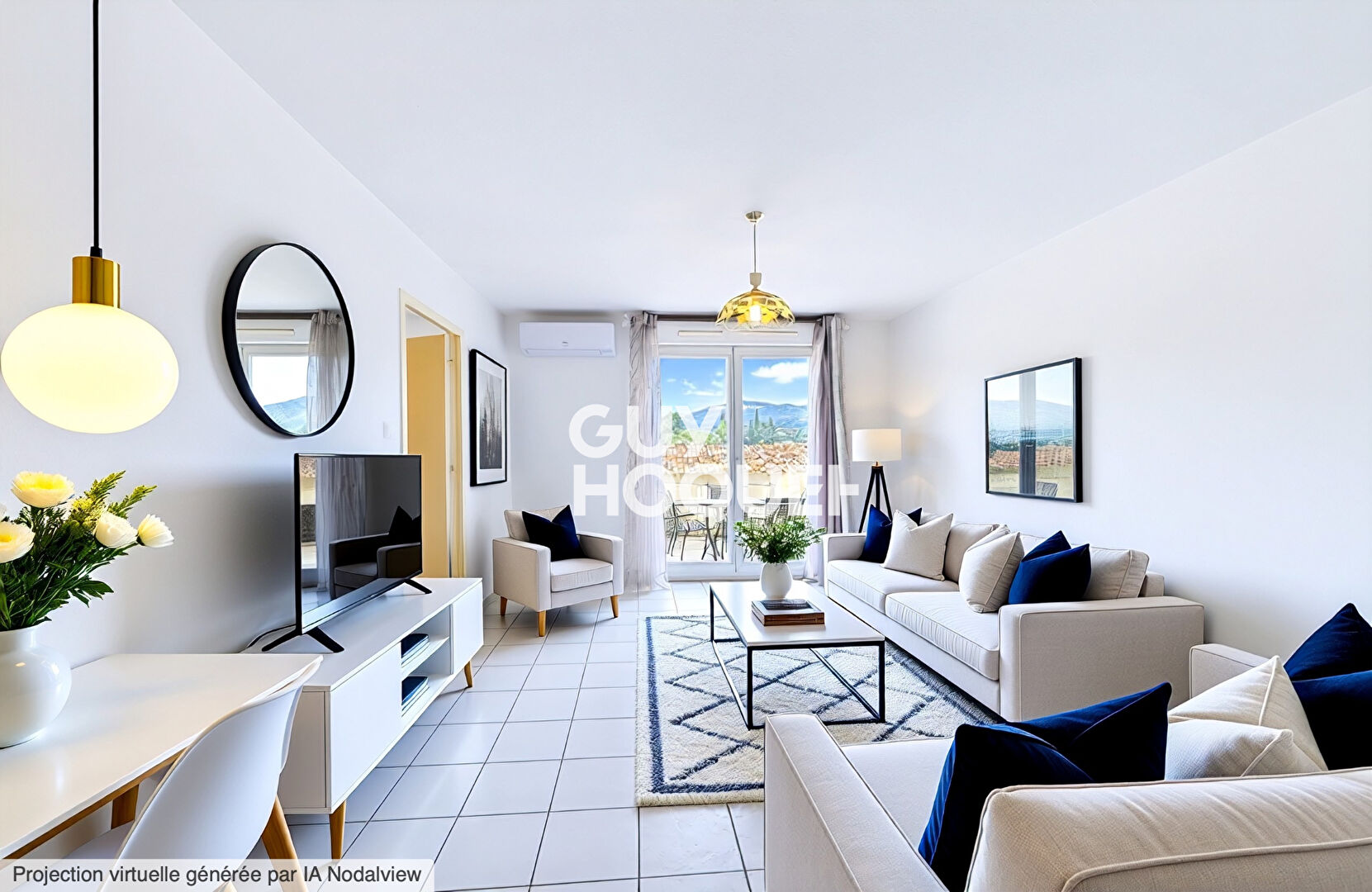 Appartement 3 pièces Mouans-Sartoux - dernier étage, terrasse et garage.