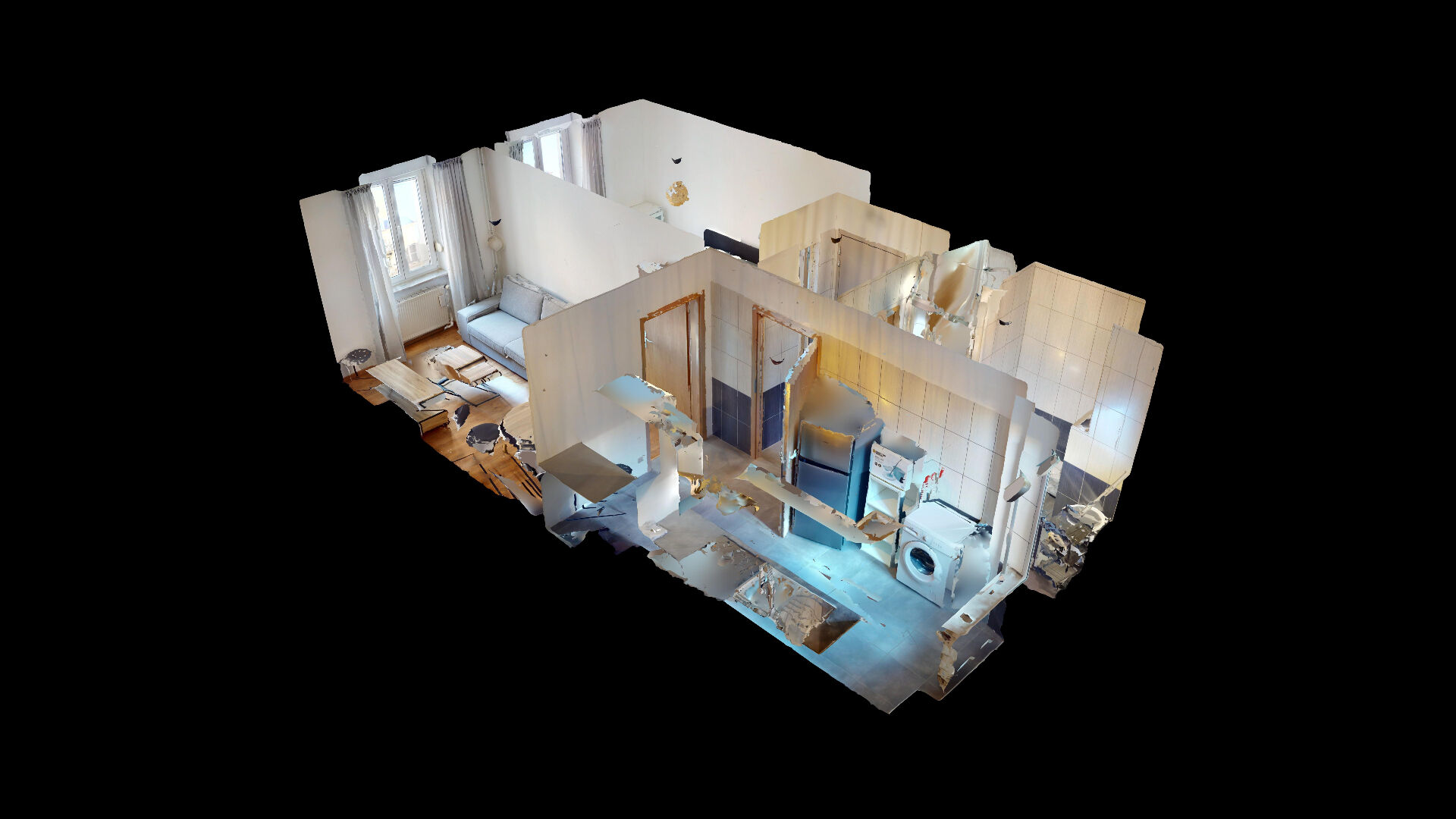 LOCATION d'un appartement F2 meublé (42 m²) à MULHOUSE