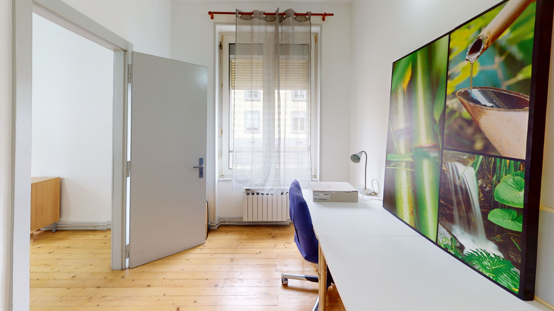 Appartement F3 meublé de 66.7 m2 au RDC ? Vue Jardin