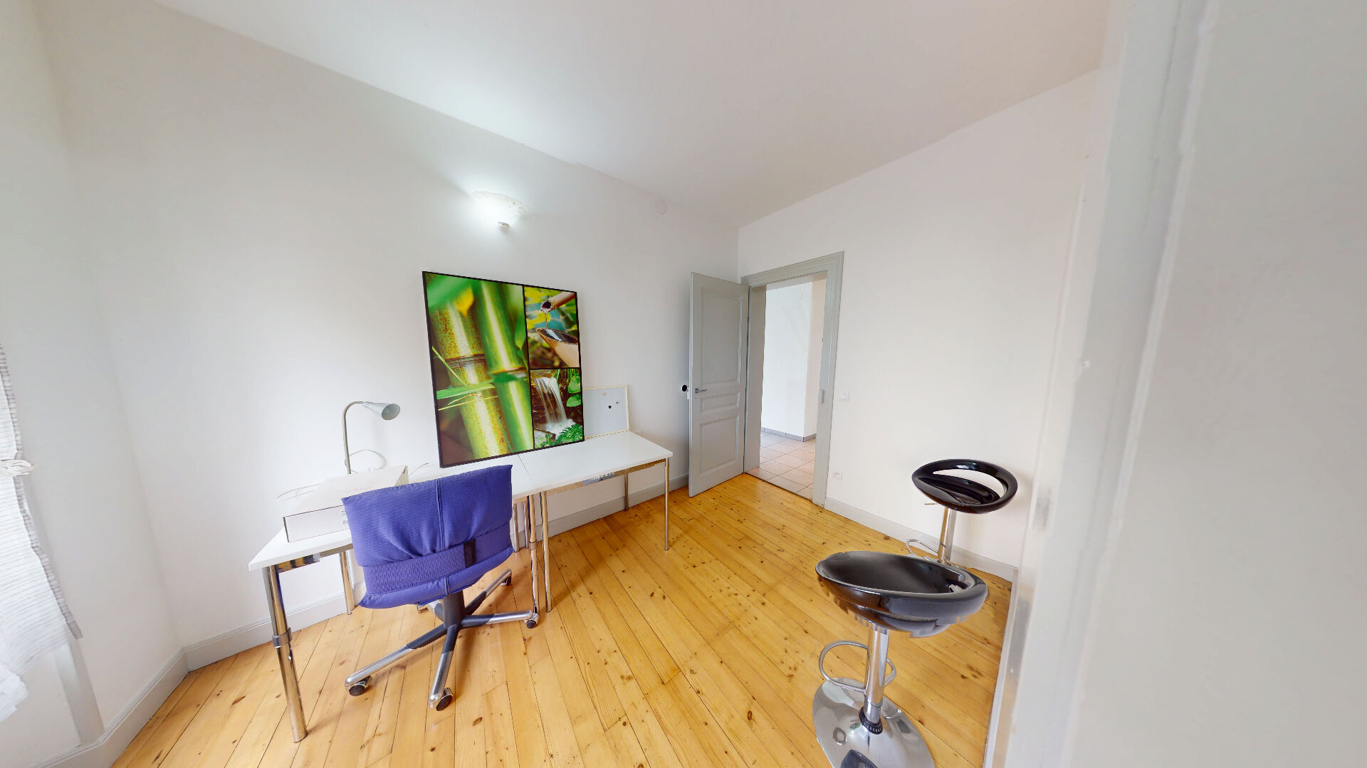 Appartement F3 meublé de 66.7 m2 au RDC ? Vue Jardin