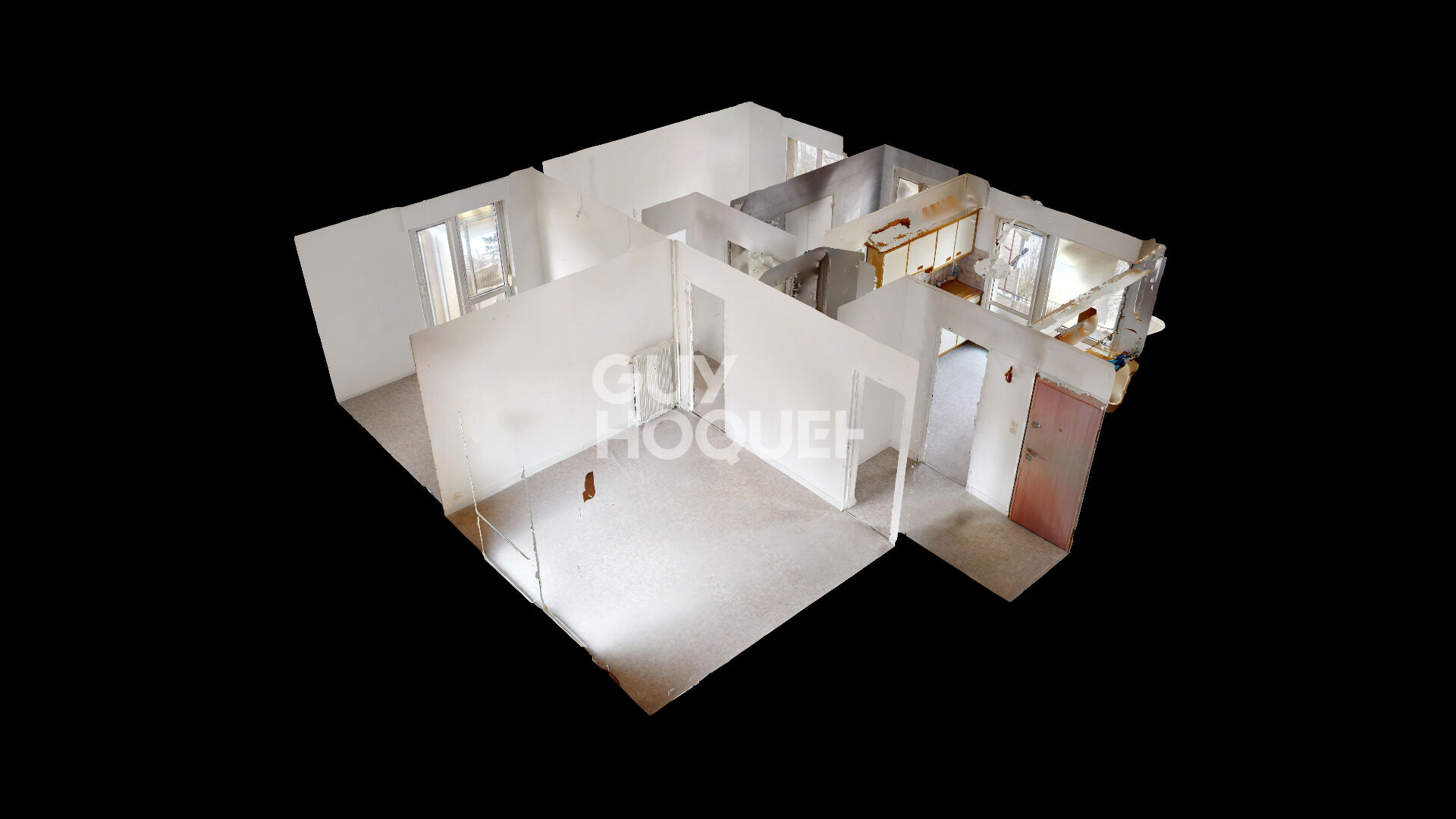 LOCATION : appartement de 3 pièces (55 m²) à MULHOUSE