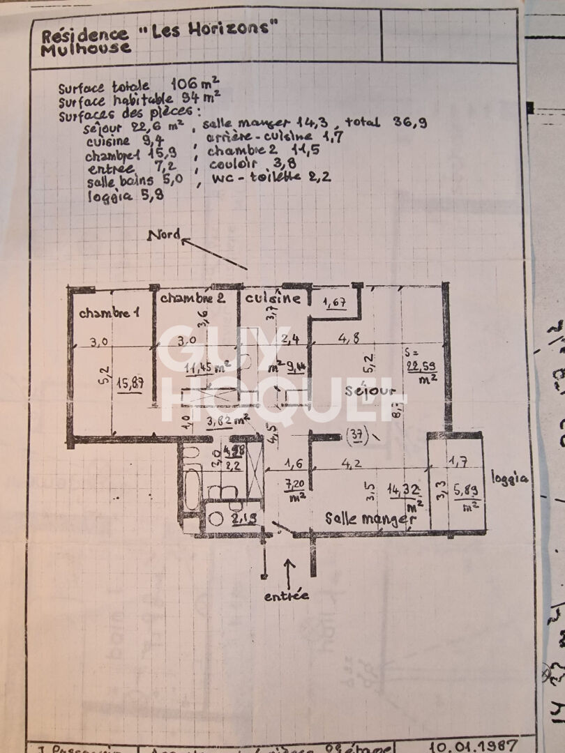 F4 REBBERG avec ASCENSEUR