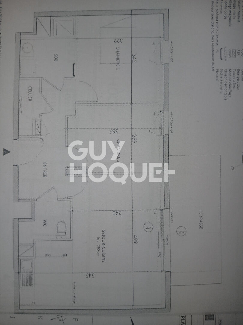 EXCLUSIVITÉ  Appartement 3 pièces 56 m2 avec terrasse exposée sud-ouest