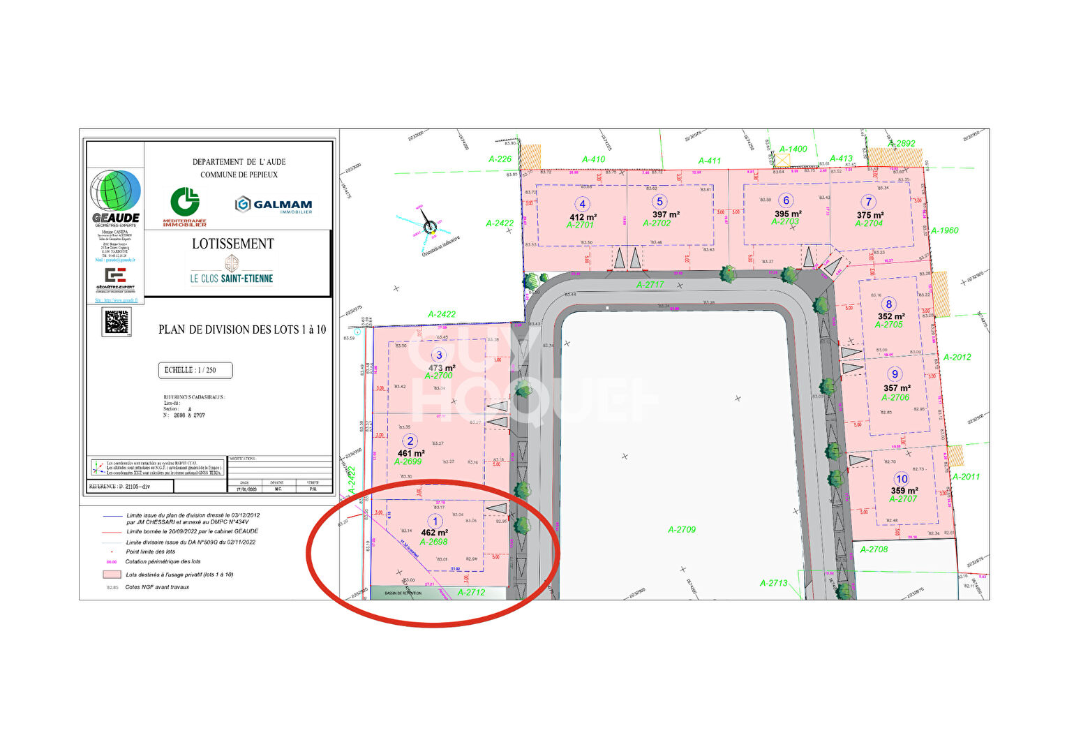 Terrain à vendre à Pépieux - Référence V334EM