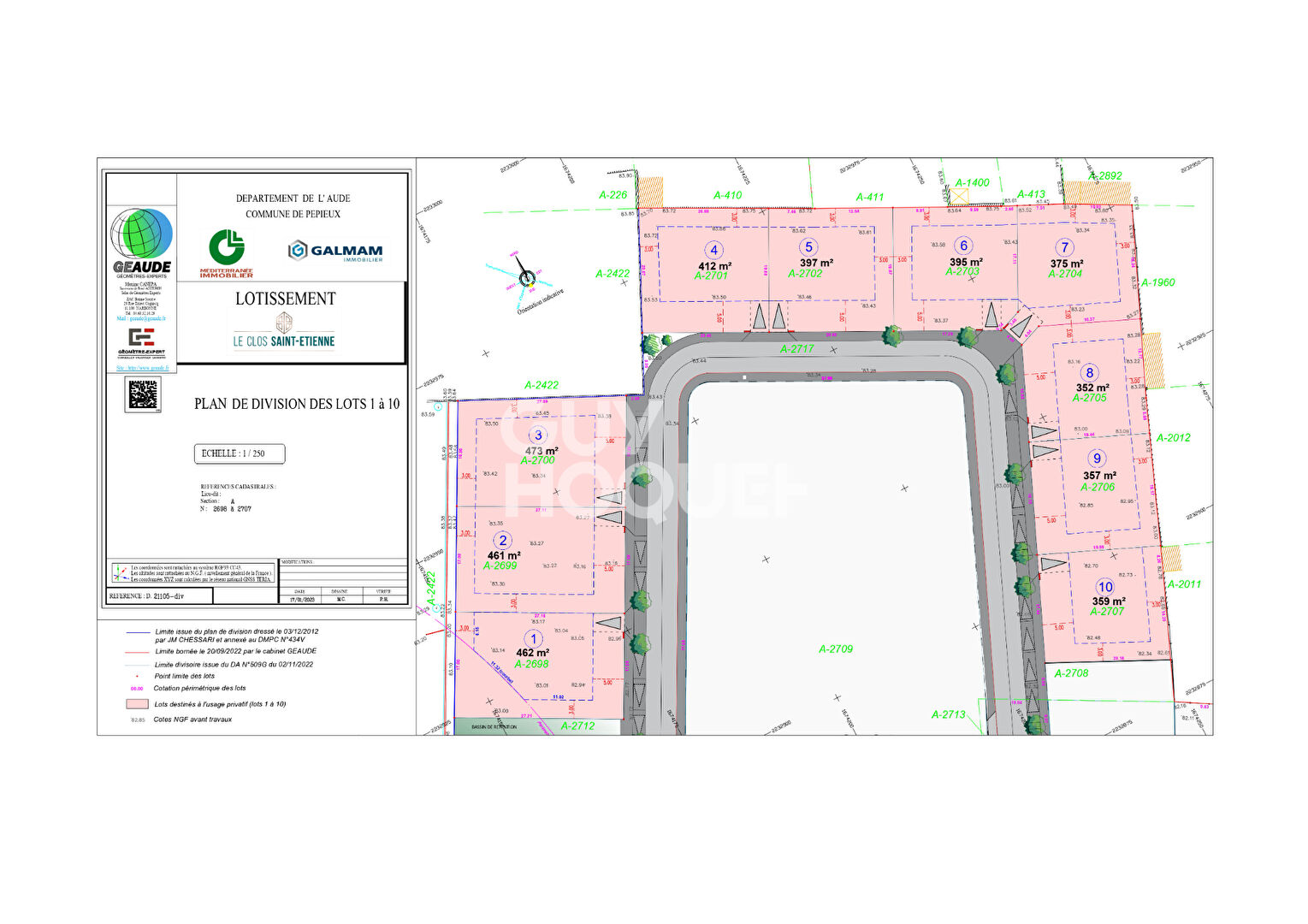 Terrain à vendre à Pepieux - Référence V337EM