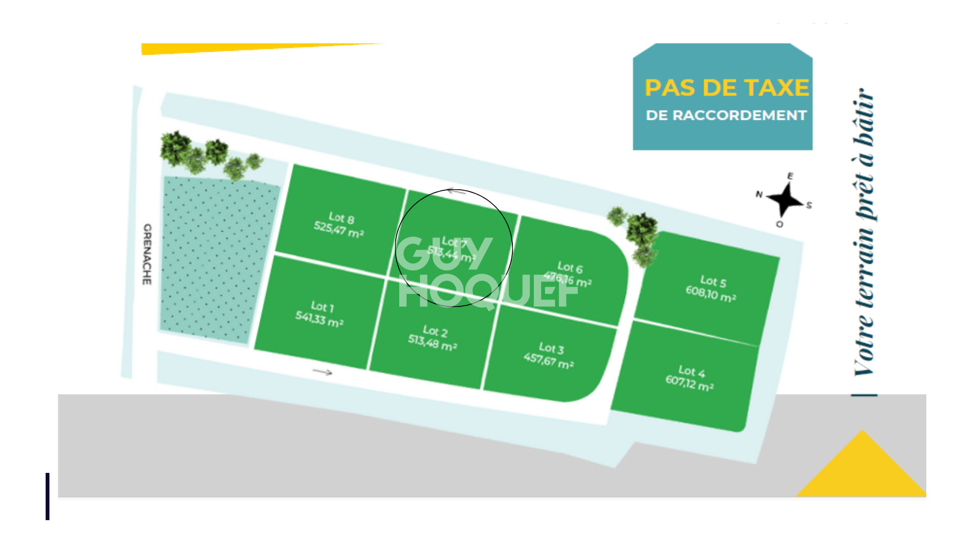 Terrain à vendre à Félines-Minervois - Référence V459CB Lot 7