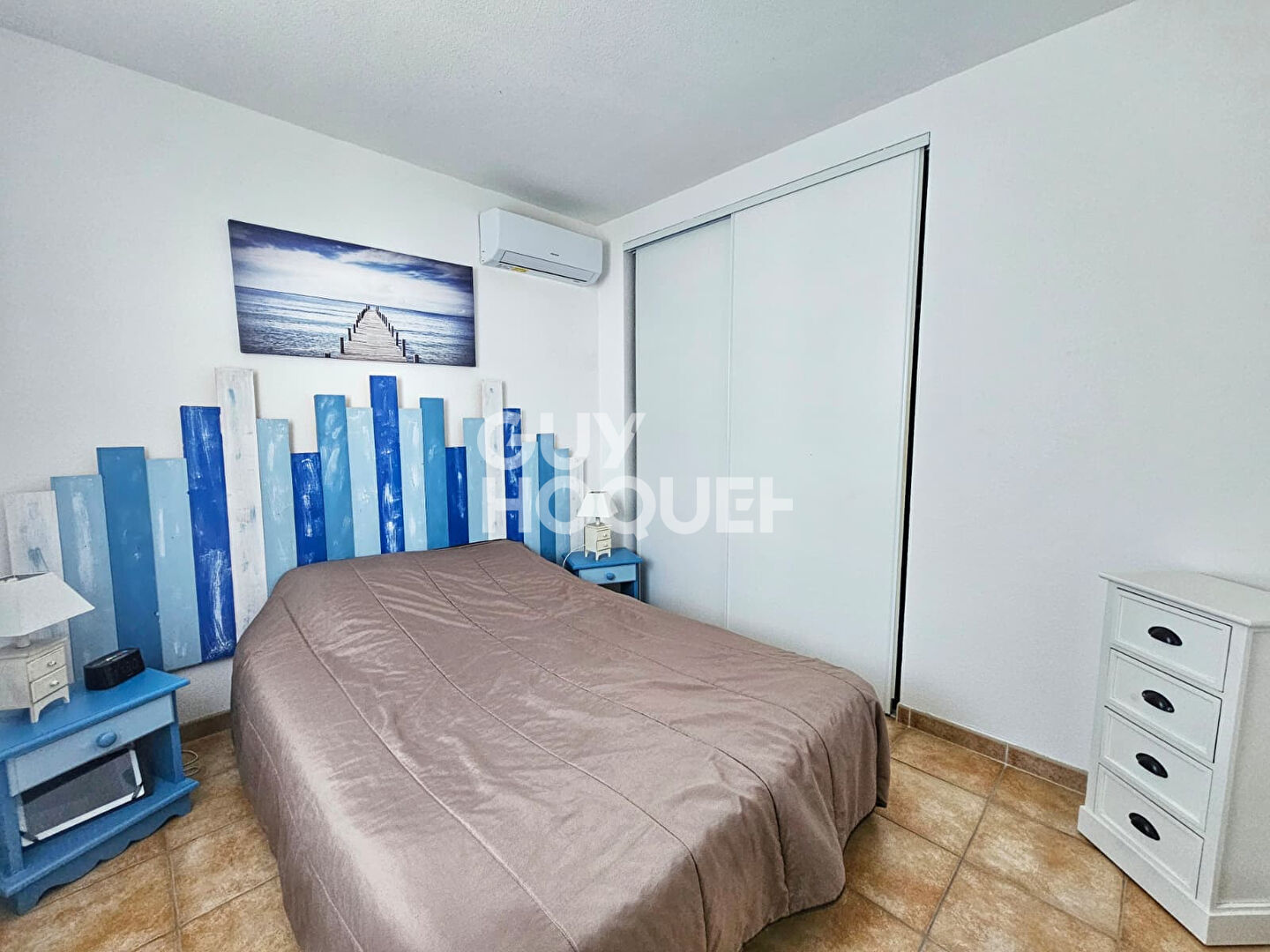 Villa T3 avec mezzanine, jardin, et parking. Résidence Port Minervois Homps.