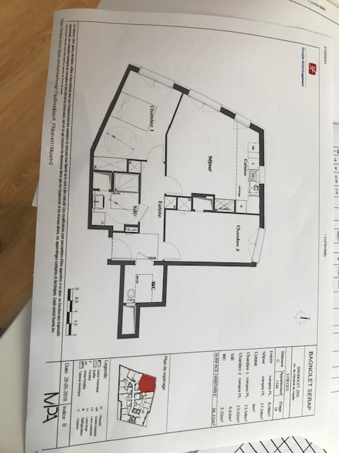 Appartement Bagnolet 3 pièce(s) 66.11 m2