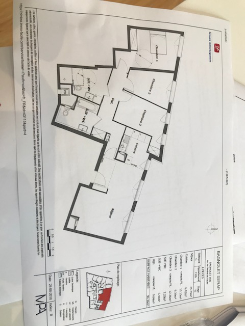 Appartement Bagnolet 4 pièce(s) 90.36 m2