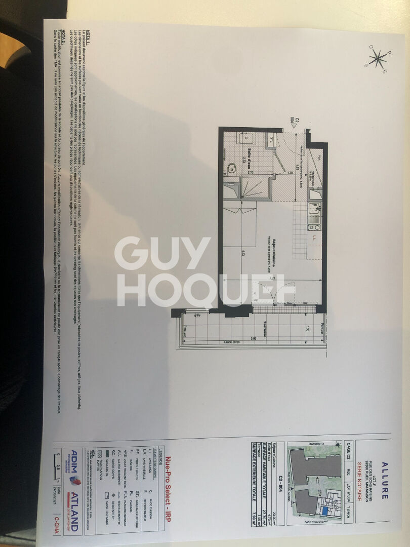Appartement Rueil Malmaison 1 pièce(s) 27.10 m2